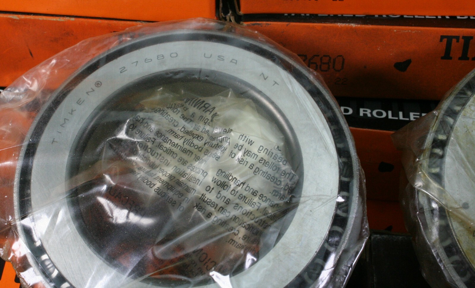 One (1) Timken 27680 Tapered Roller Bearing Cone 2-7/8″ ID USA NEW
