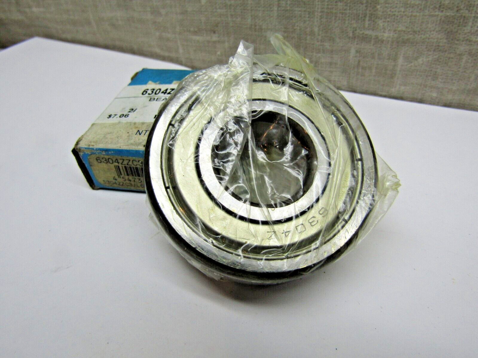NTN 6304-ZZ C3 20mm X 52mm X 15 mm Metal Shielded Bearing
