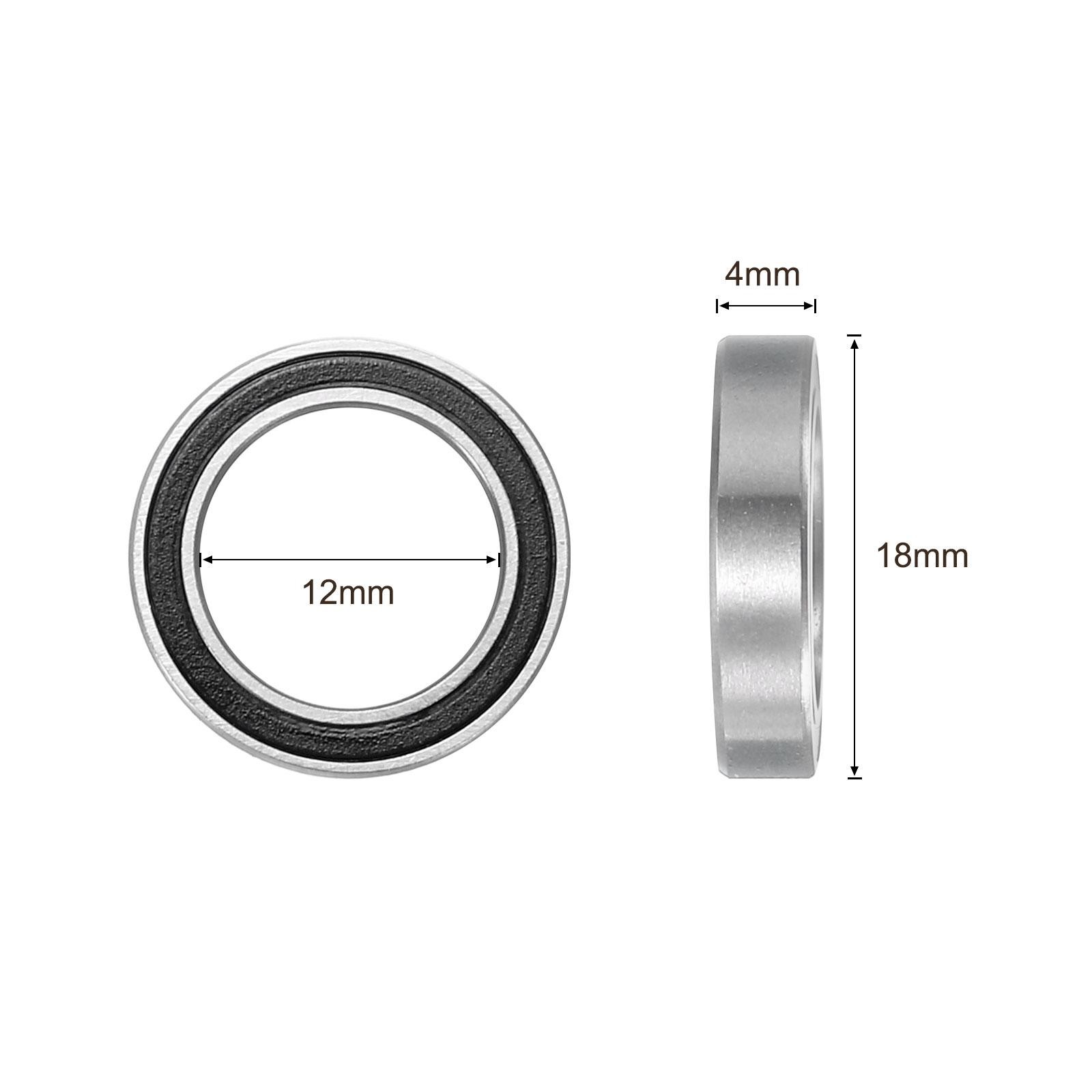 5pcs Deep Groove Ball Bearings – (17mm x 30mm x 7mm) Chrome Steel Balls
