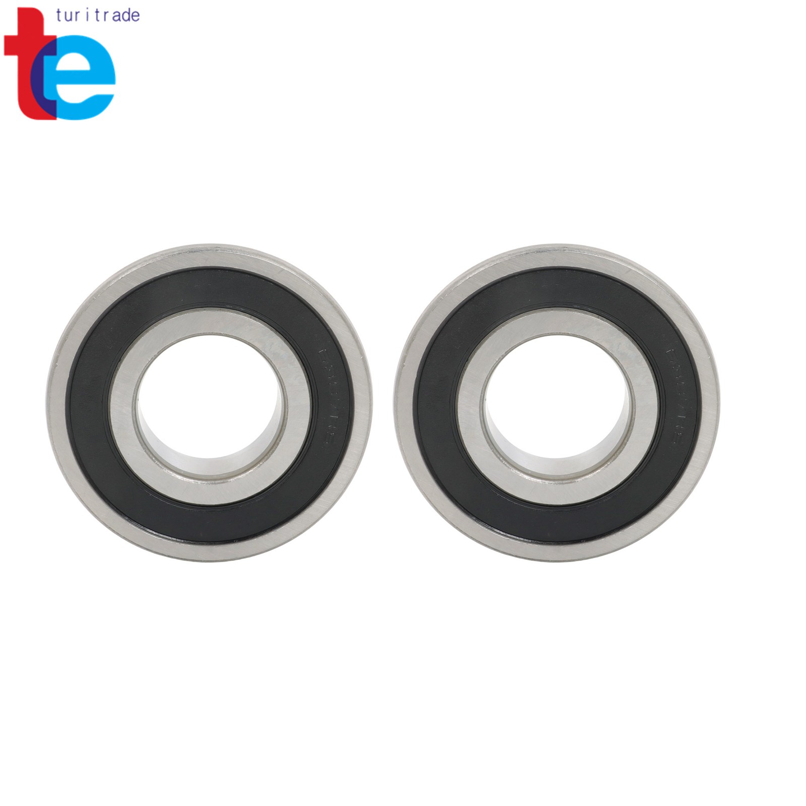 2 Pcs 6307 2RS Bearing 35x80x21mm Deep Groove Double Rubber Sealed Industrial
