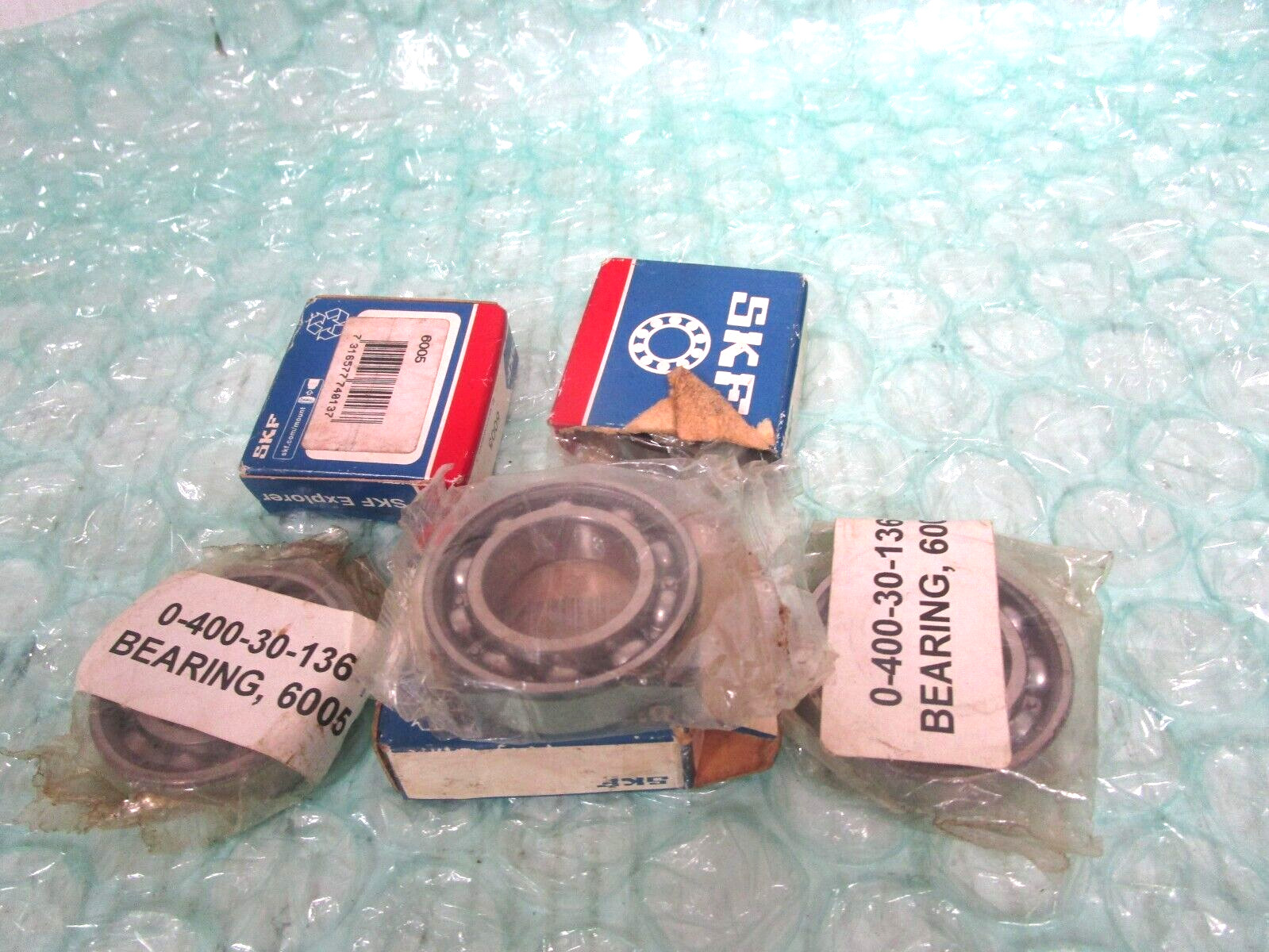 New LOT OF 5 SKF 6005 Open Ball Bearing