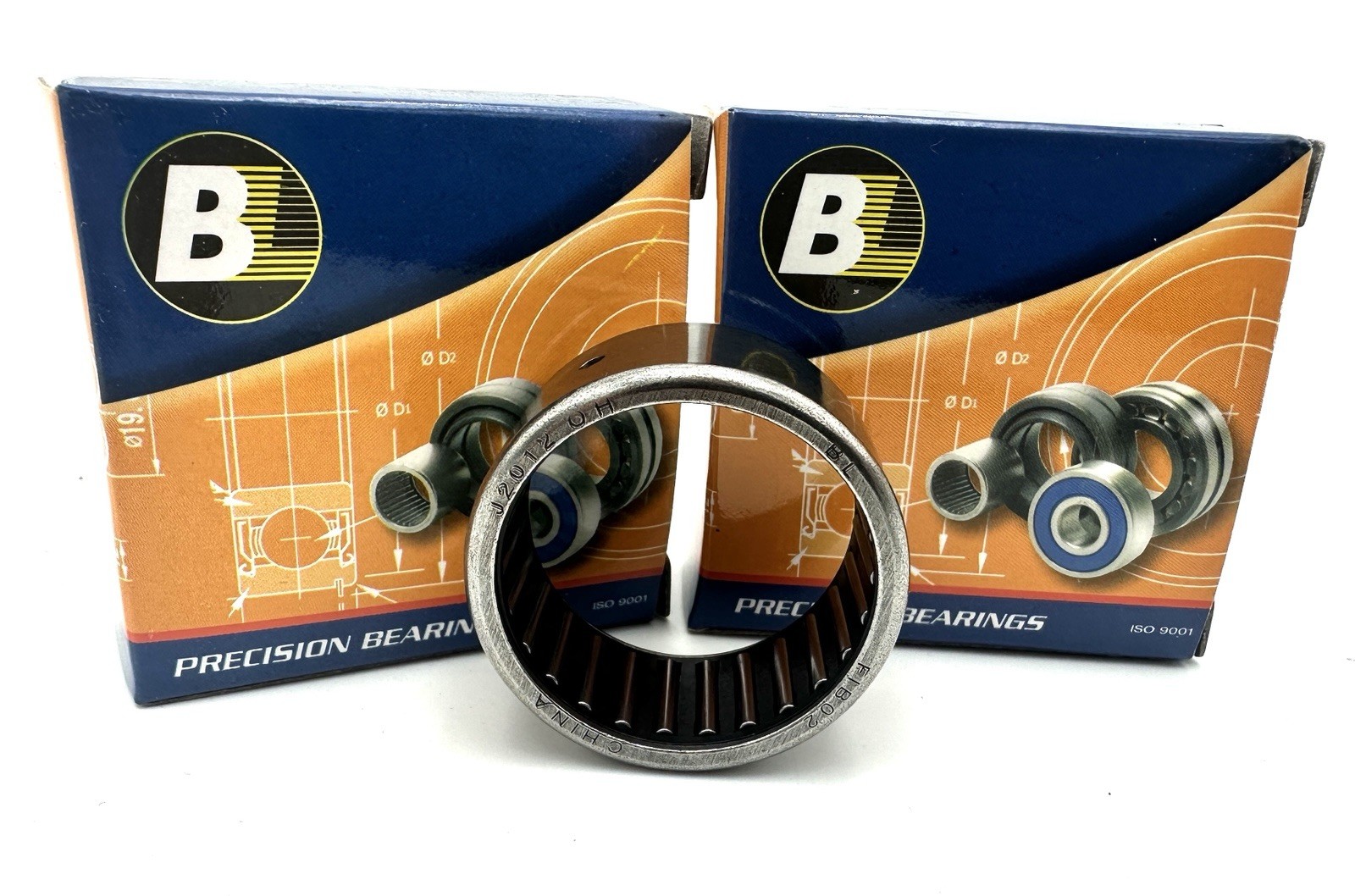 Bearings Limited J2012 OH 31.75mm Bore Needle Bearing, 2-Pack, Drawn Cup, Caged