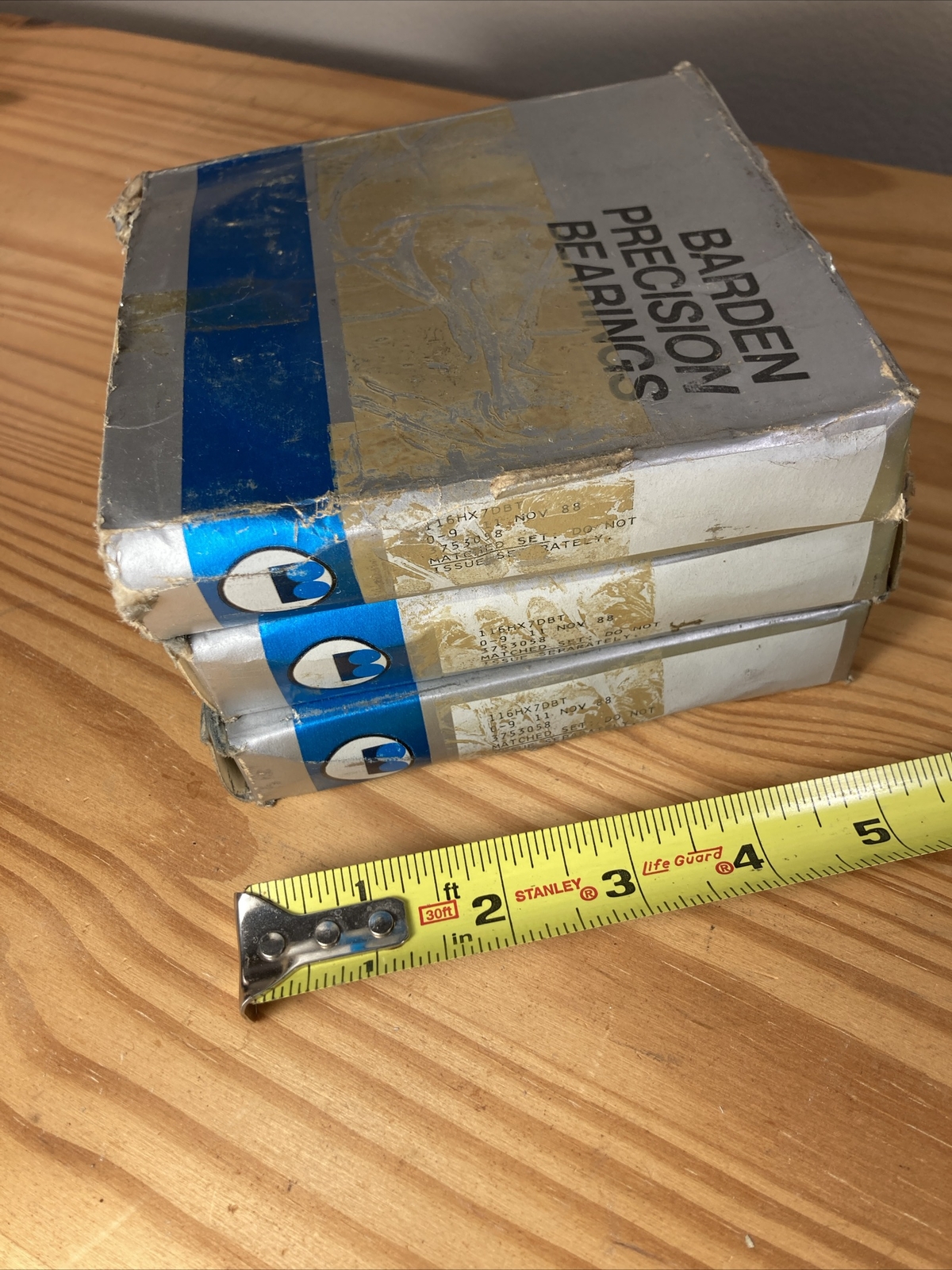 116HX7DBT SET of 3 ! MAKE AN OFFER! Barden Precision Ball Bearings Angular RARE