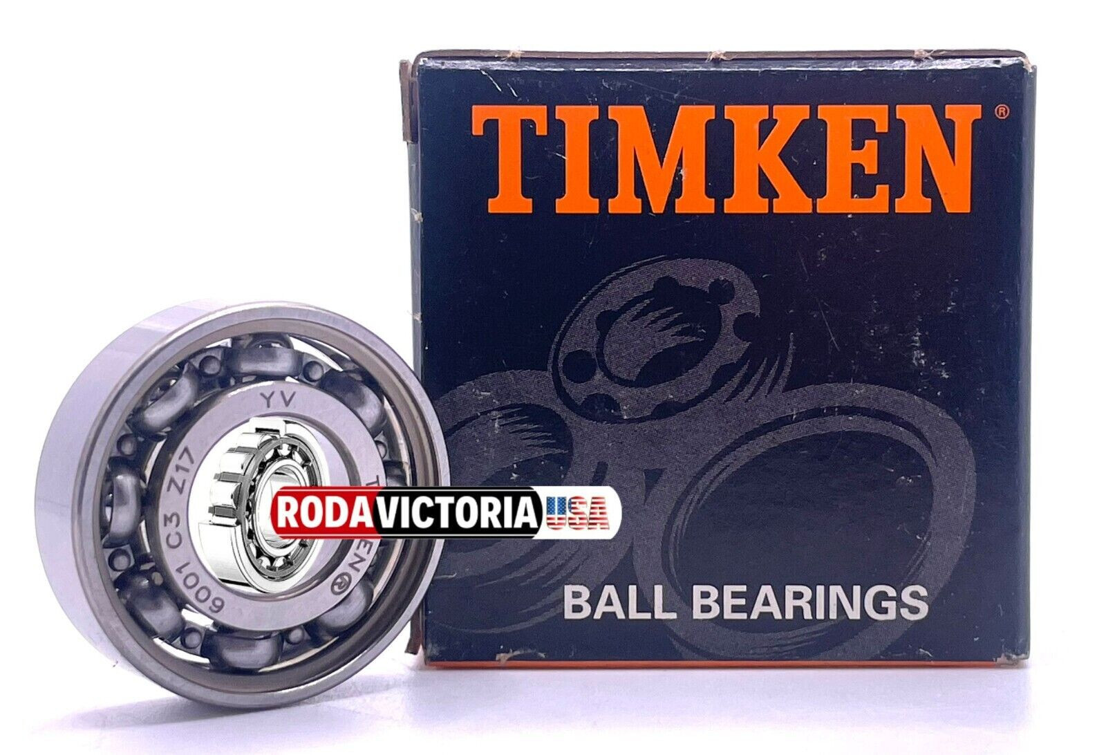 TIMKEN 6001 C3 DEEP GROOVE BALL BEARING, OPEN NO SEALS 12x28x8mm