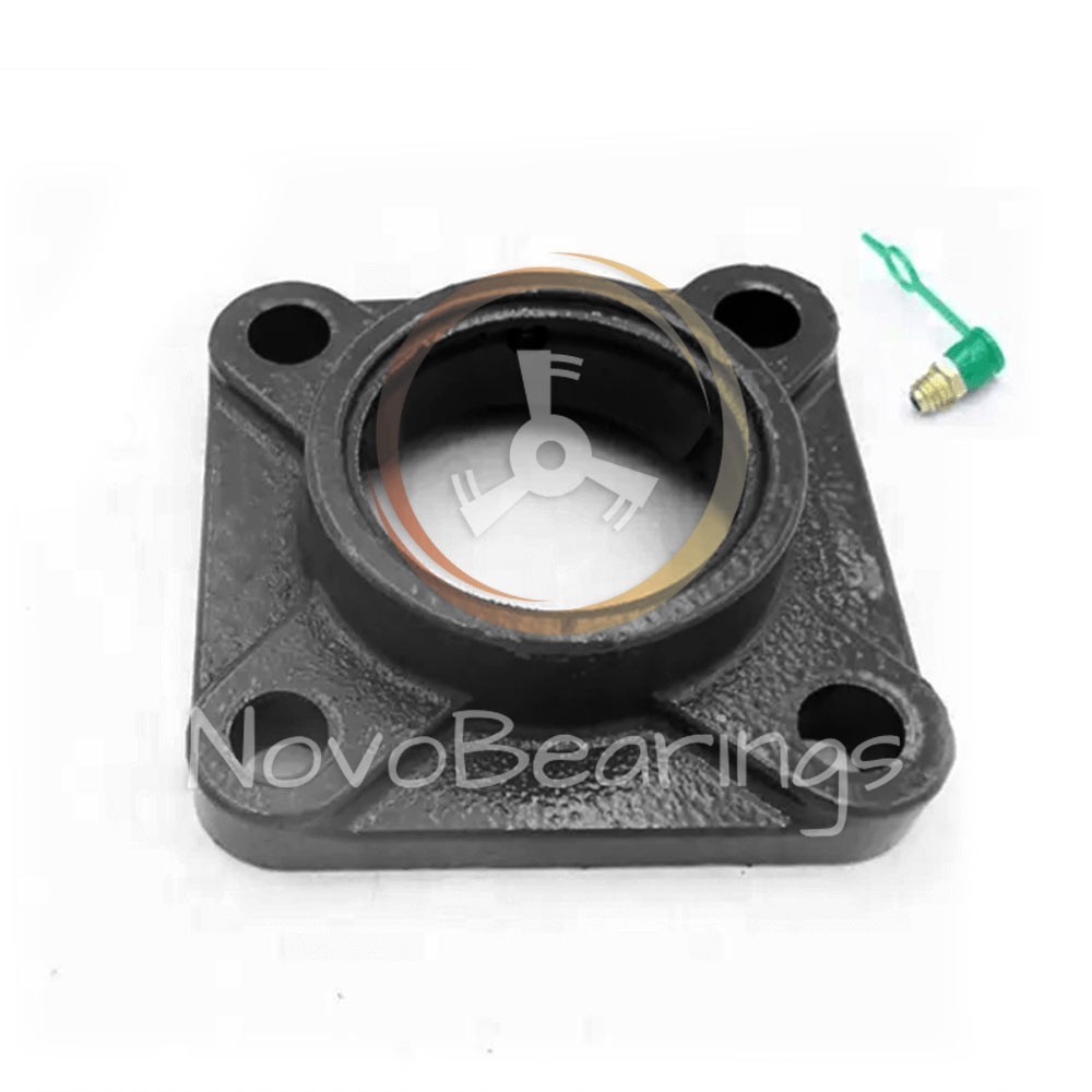 FE210 Square 4-bolt Flanged housing for xx210 insert ball bearings by SNR EUW