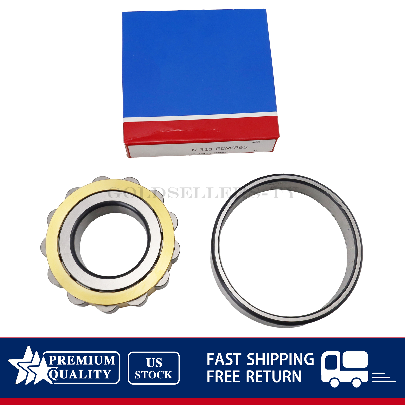 NEW Fits SKF Ball Bearing Cylindrical Roller Bearing N311ECM/P63 NOV- US