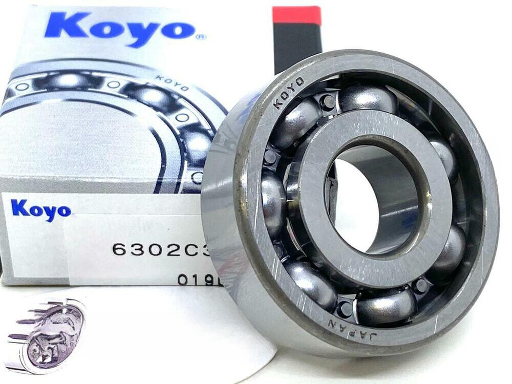 6302 C3 KOYO Open Deep Groove Ball Bearing 15x42x13 Made In Japan
