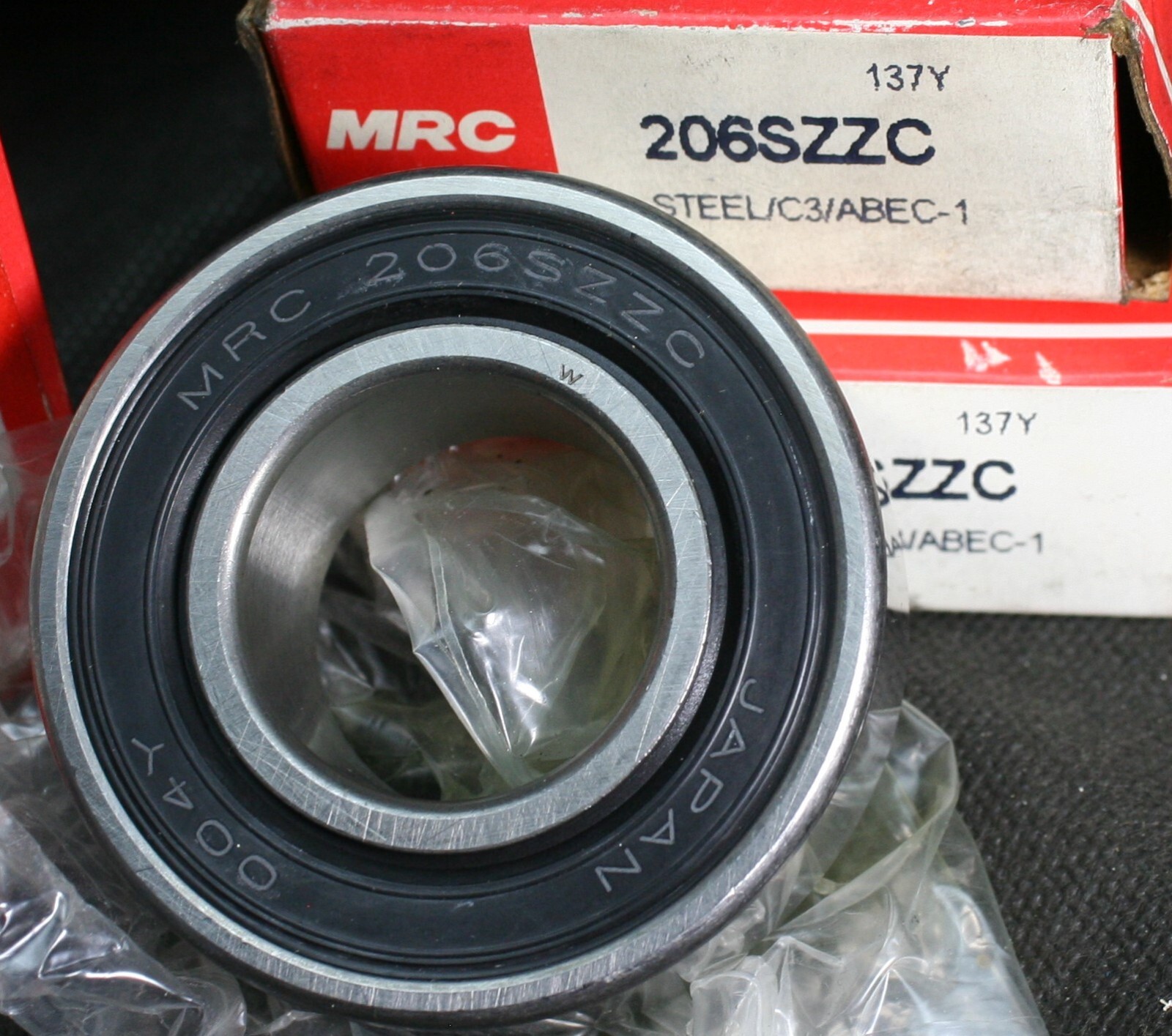 One (1) MRC 206 SZZC Deep Groove Bearing 30 MM ID Japan NEW