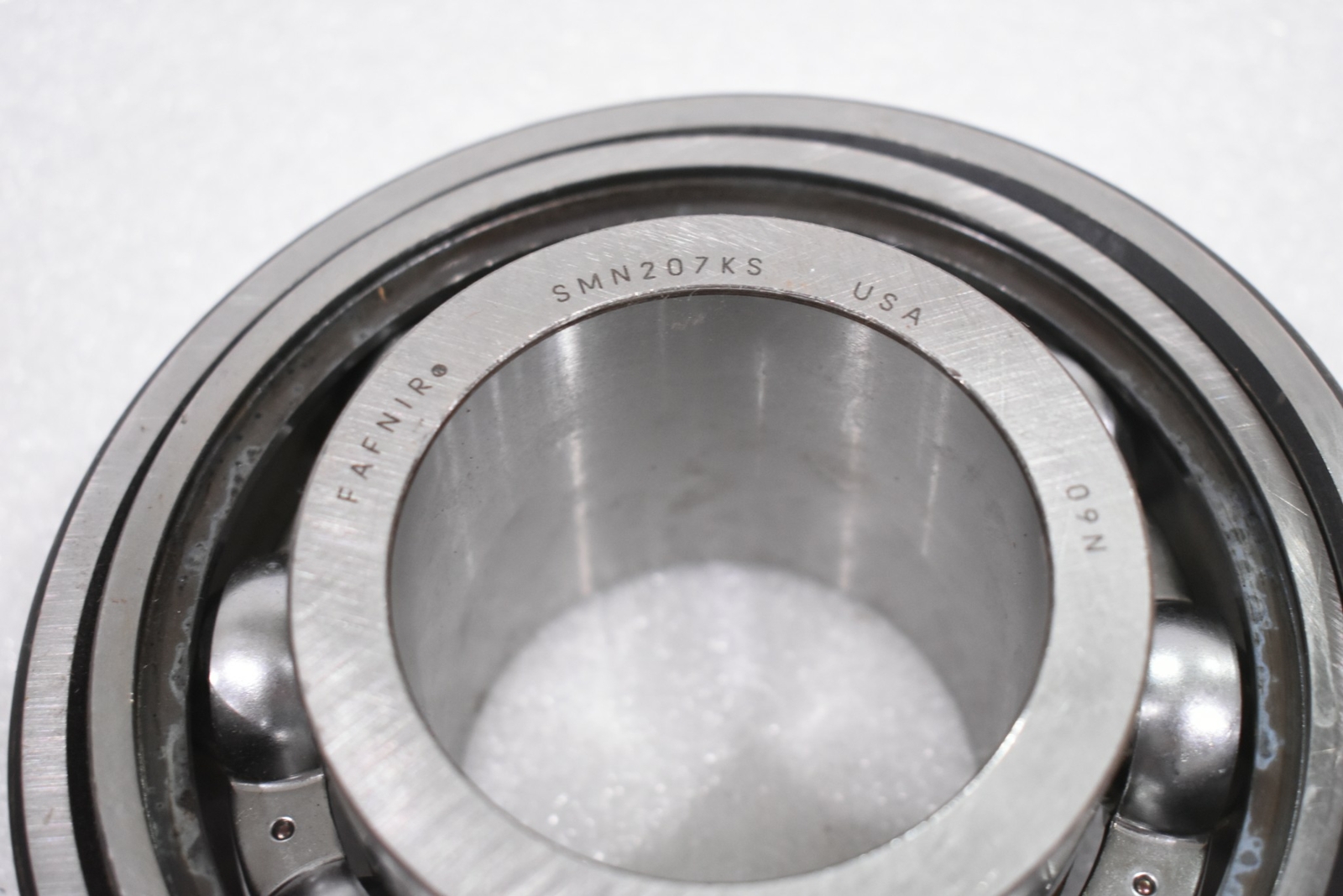 FAFNIR SMN207KS BALL INSERT BEARING WITH COLLAR, 2.4375″ ID 145 mm OD 2.4375″ W