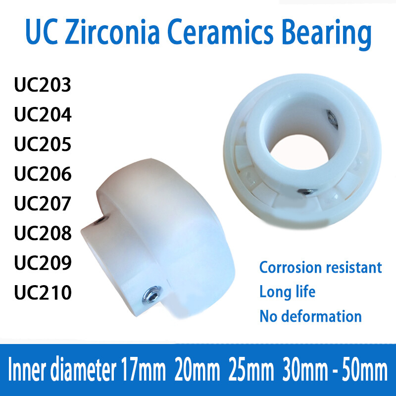 UC Metric Zirconia Ceramics Self Lube Bearing Inserts Bearings UC 203 – UC 210