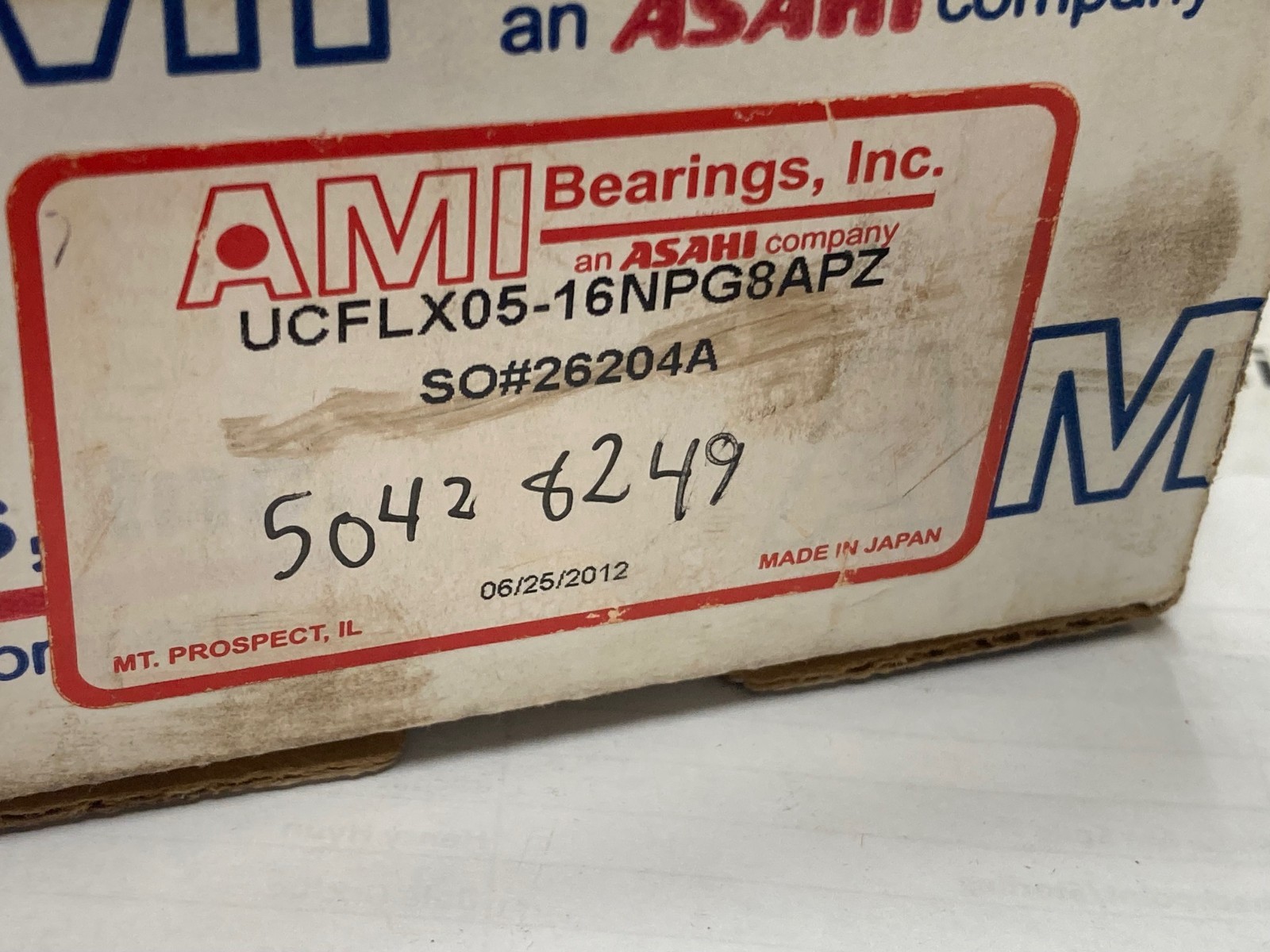 AMI BEARINGS UCFLX05-16NPG8APZ, 1″ BORE, 2-BOLT FLANGE BEARING, FT206 HOUSING