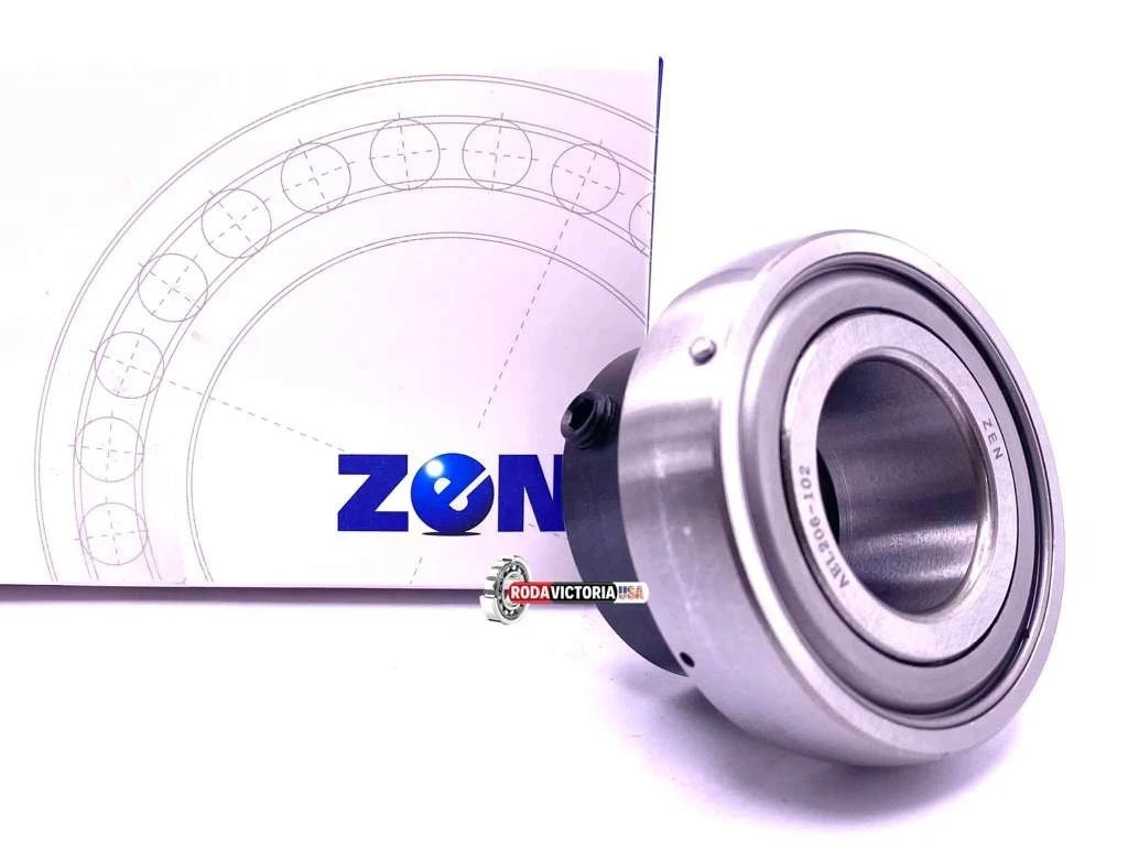 ZEN AEL206-102 LM Insert Ball Bearing for Housings YET206-102 1 1/8″ ID