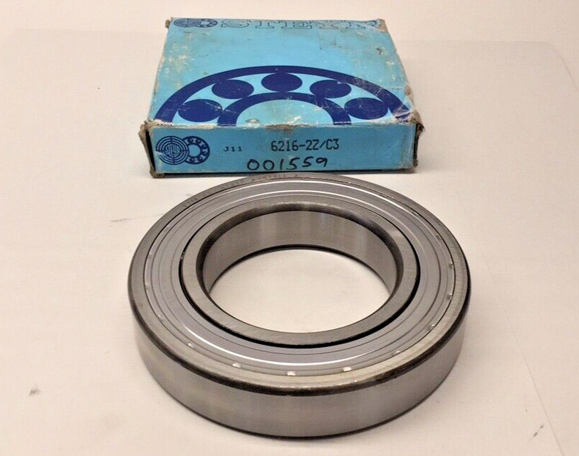 Steyr 6216-2Z-C3 Ball Bearing Double Shielded 80x140x26mm 6216-ZZ-C3