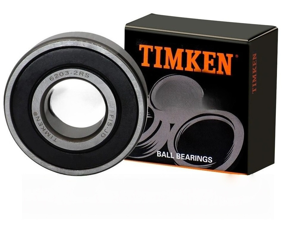 2PCS TIMKEN 6203-2RS Double Rubber Seal Ball Bearings 17x40x12mm