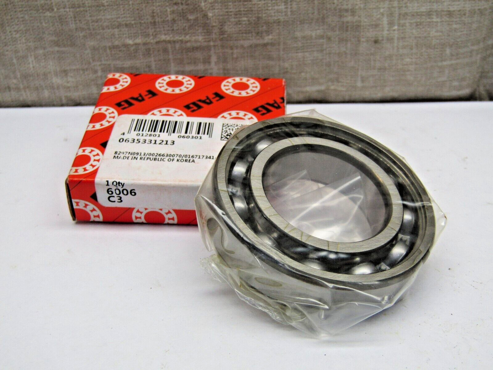 FAG 6006 30 mm x 55 mm x 13 mm Open Bearing