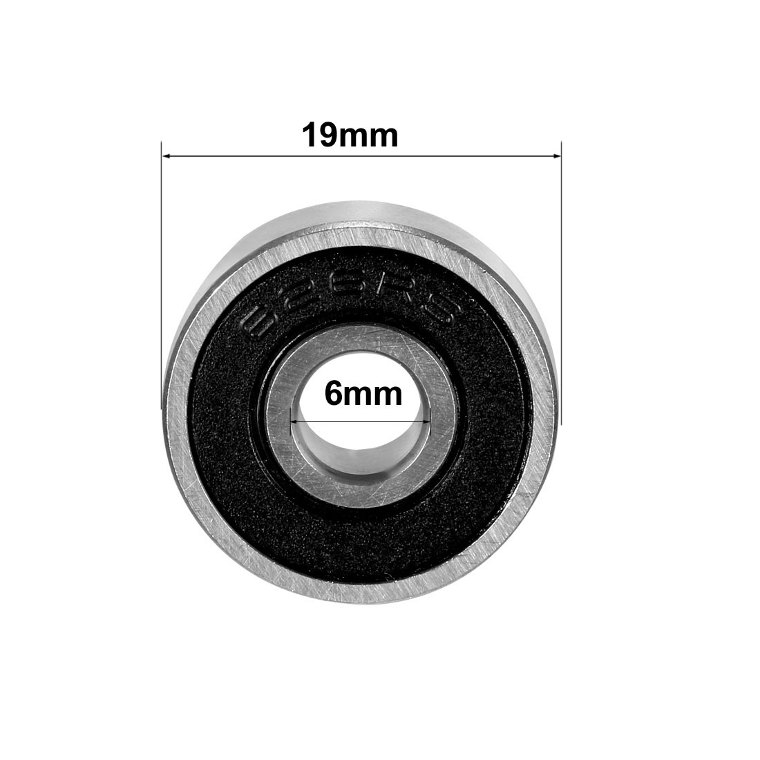 2pack 626-2RS Deep Groove Ball Bearing Double Sealed 180026 Chrome Steel Bearing