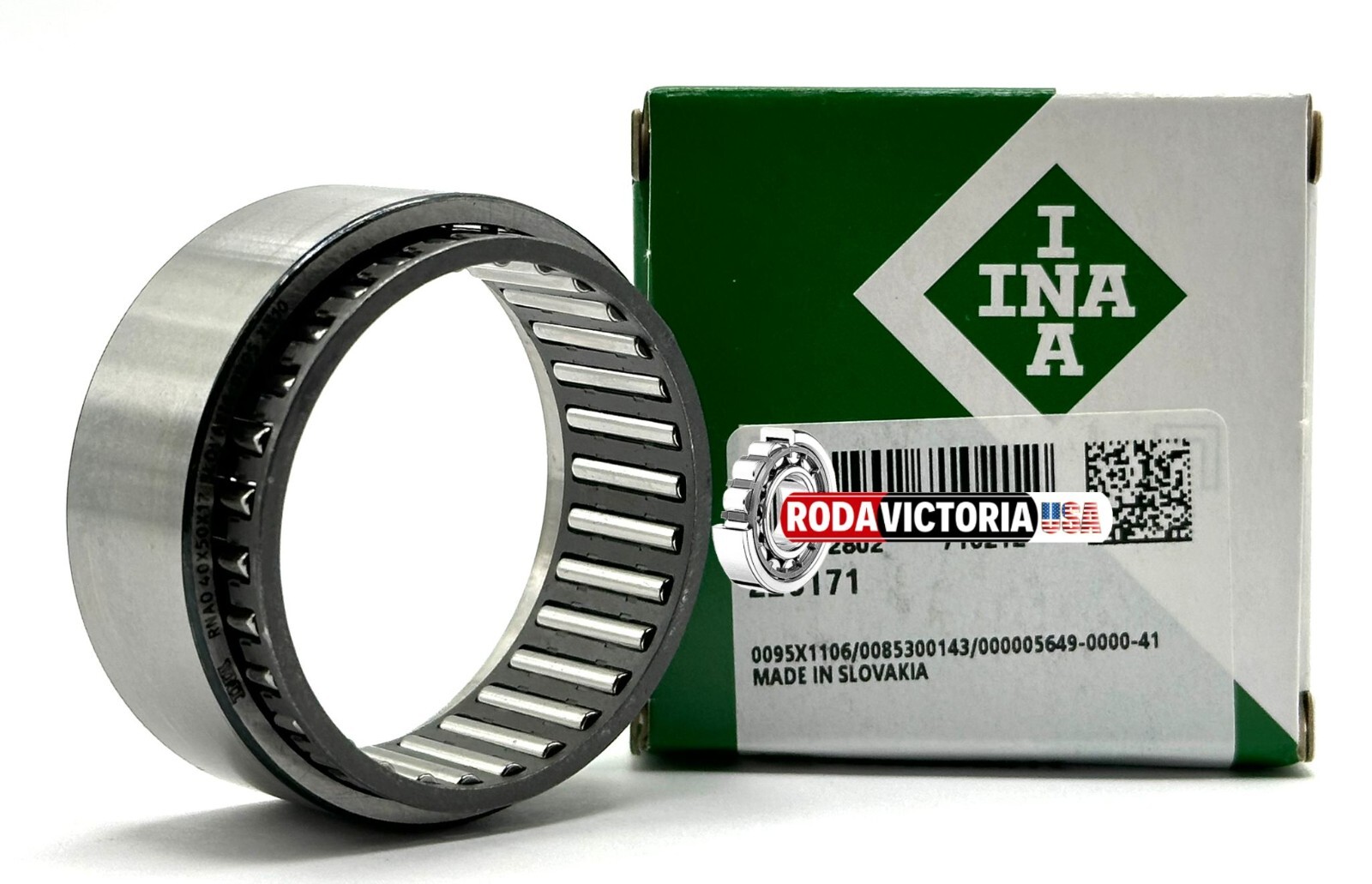 INA RNAO40X50X17 NEEDLE ROLLER BEARING AND CAGE ASSEMBLY 40x50x17 mm