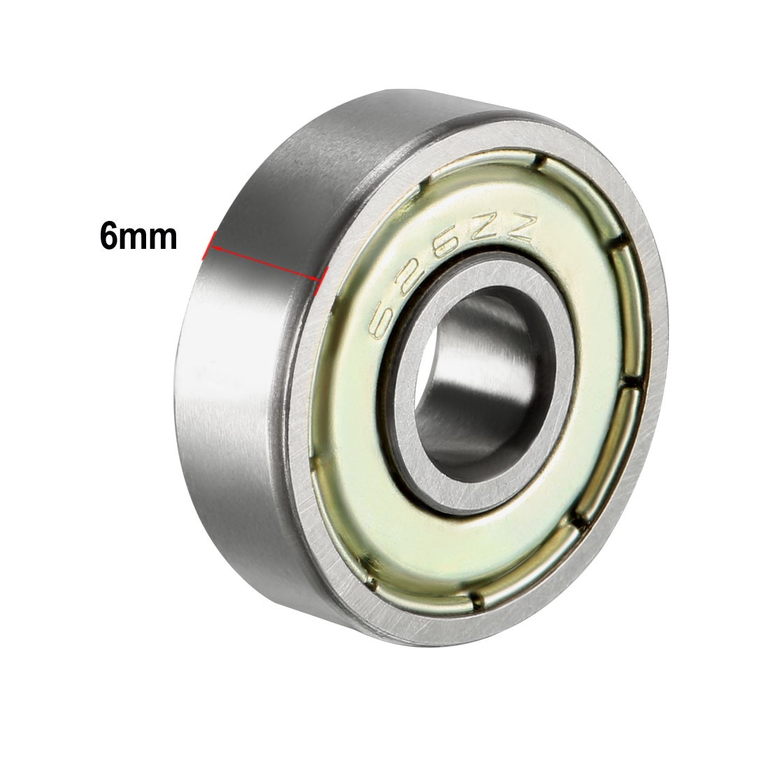 Deep Groove Ball Bearing 626Z Single Shield 6x19x6mm Chrome Steel Bearings 5Pcs