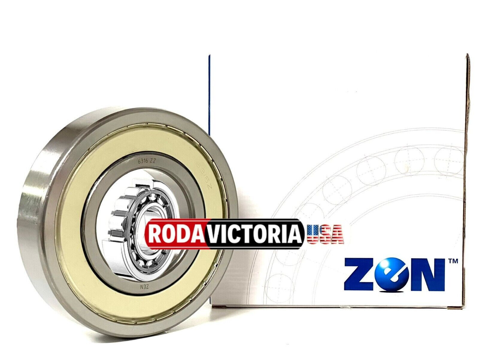 ZEN 6216 ZZ DEEP GROOVE BALL BEARING, METAL SHIELDED 80x140x26mm