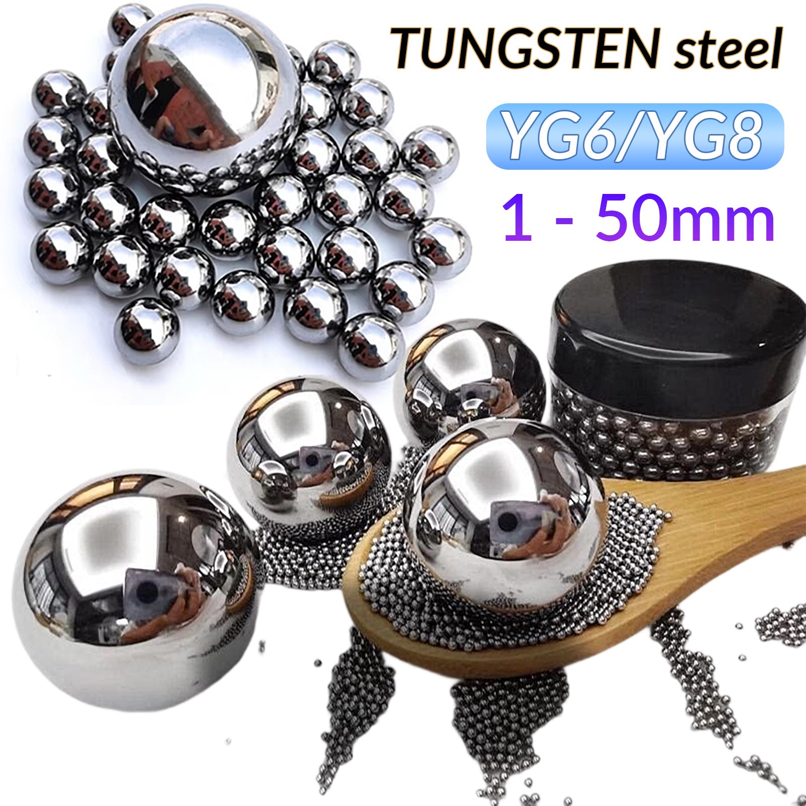 Ø 0.5 mm – 50 mm Tungsten Carbide Ball Steel Ball Bearings Carbide Diff Balls