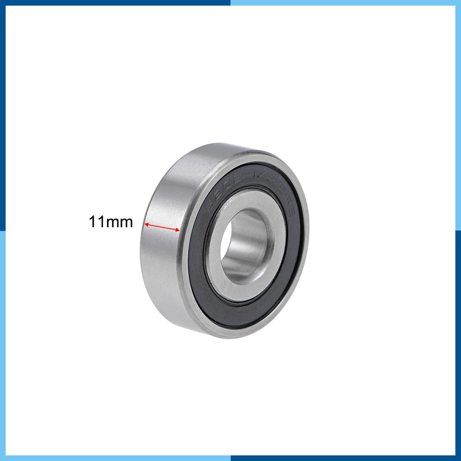 6202-12-2RS Deep Groove Ball Bearing 12x35x11mm Sealed Bearing