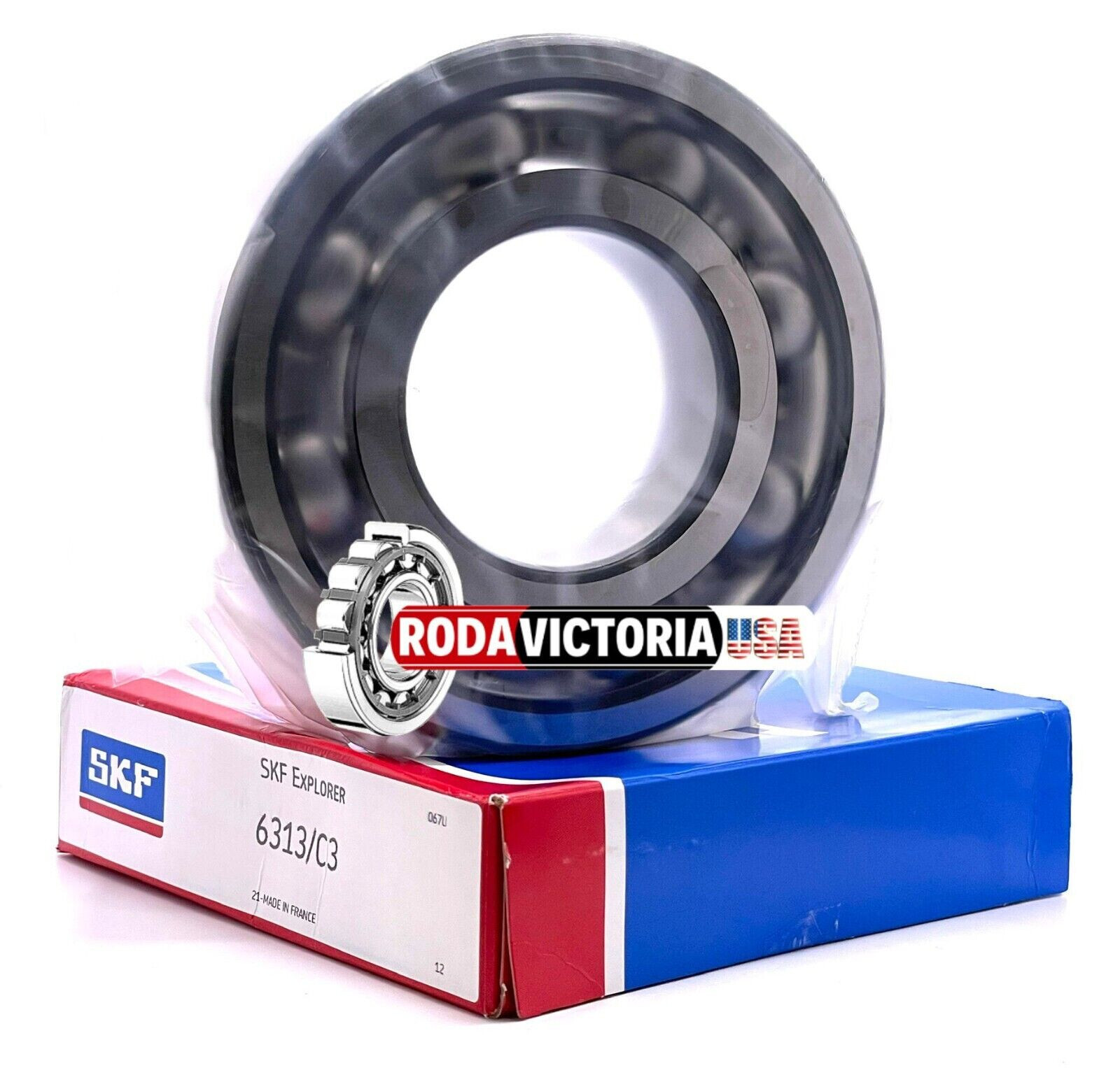 SKF 6313 C3 OPEN, NO SEALS 65x140x33mm Radial Deep Groove Ball Bearing