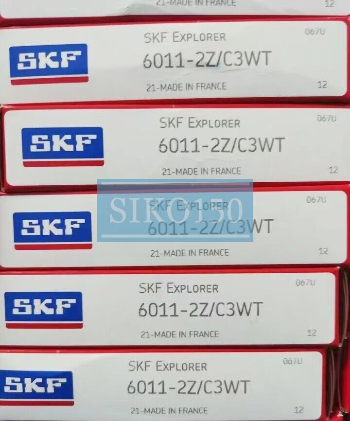 1PC SKF 6011-2Z/C3WT single row deep groove ball bearing #SK