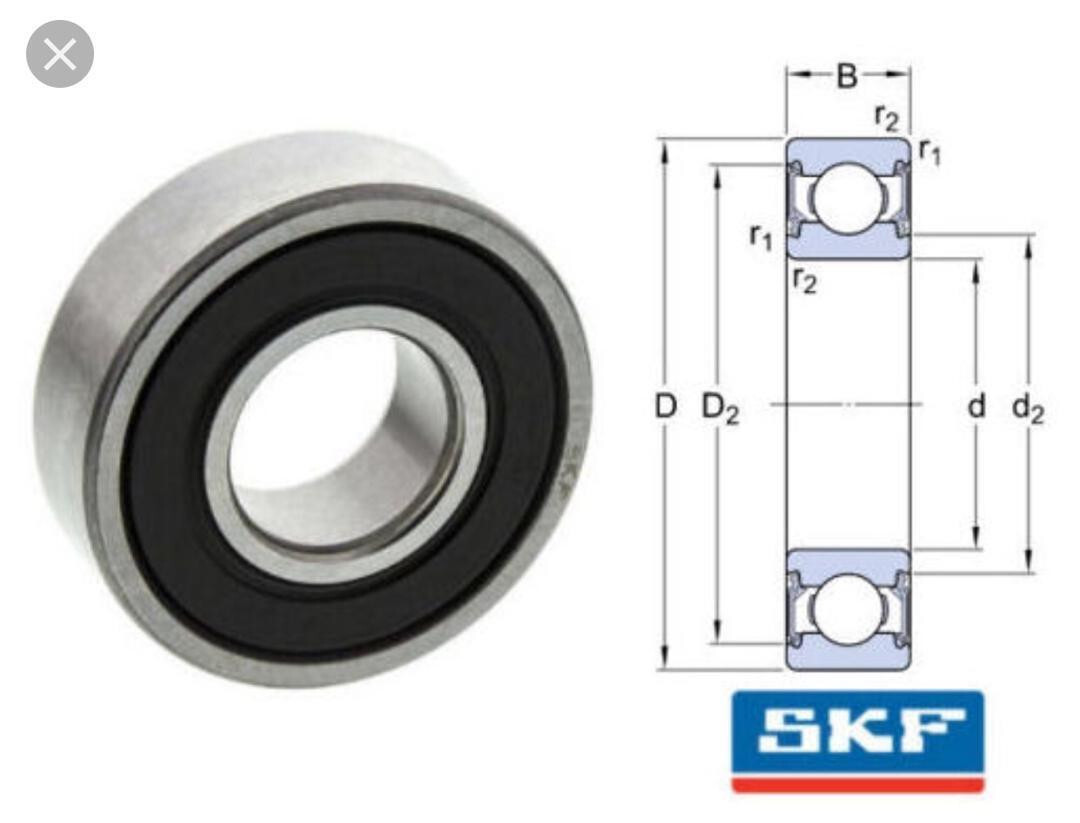 6004 2RSL C3 SKF Ball Bearing 6004 2RS 20x42x12 mm NO CONTACT SEALS