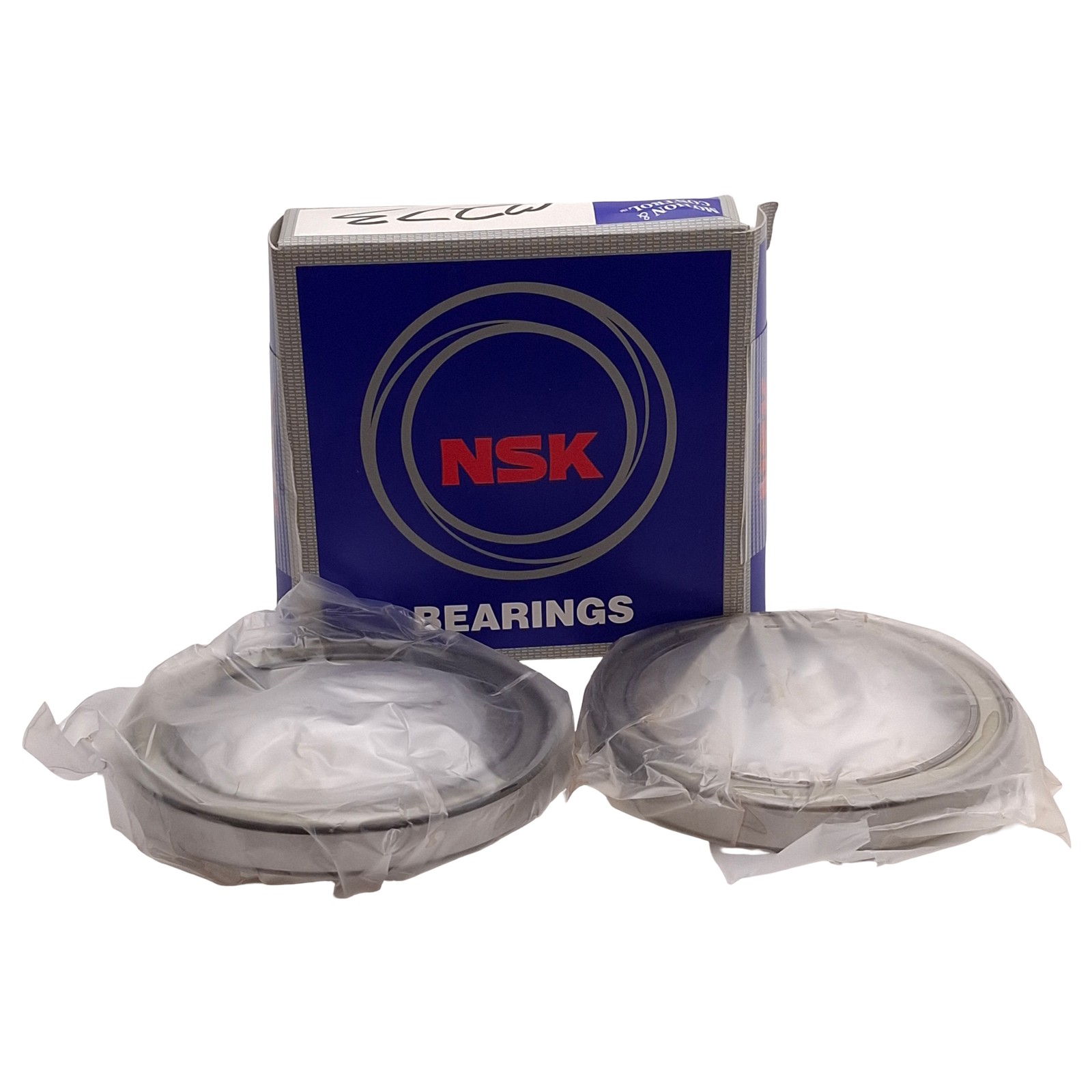 Lot of 2 NSK 6813ZZCM Deep Groove Ball Bearing, ø65mm ID, ø85mm OD, 11.9kN