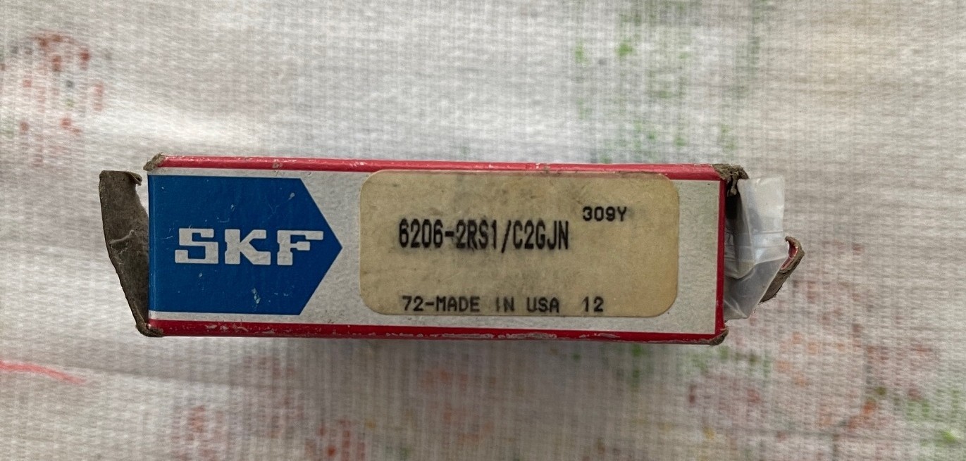 NEW SKF 6206-2RS1/C2GJN Deep Groove Ball Bearing Double Rubber Seal
