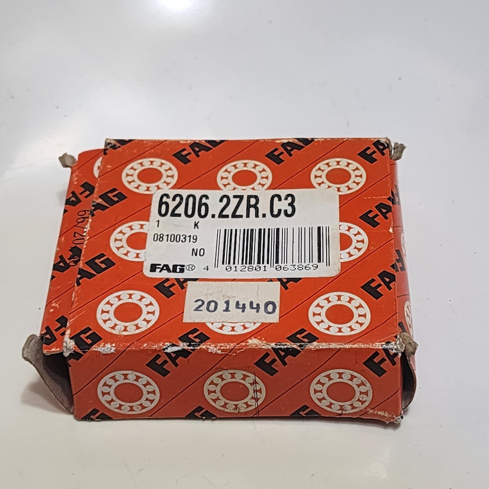 FAG 6206 2ZRC3 / 6206 2ZC3 6206 2ZJem 30x62x16 mm