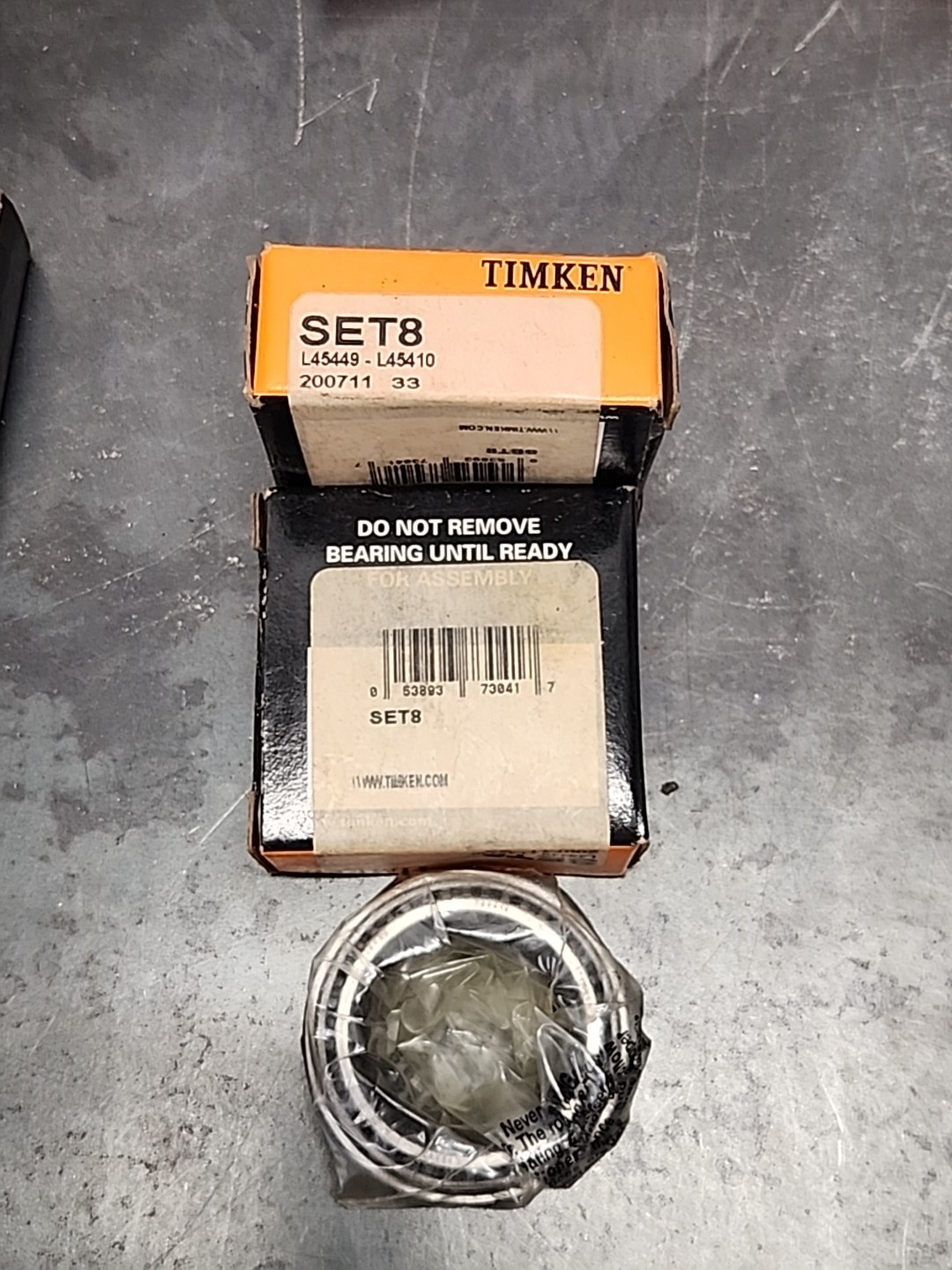 (2 Pack) Timken SET8 (L45449/L45410) Bearing & Race Set