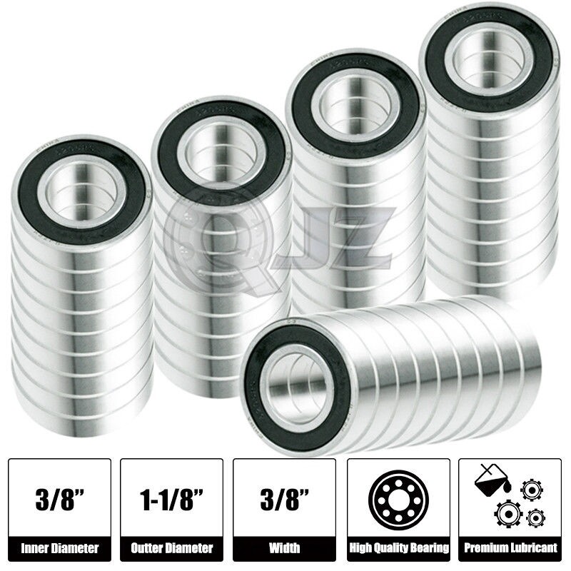 [Qty.50] 1614-2RS Deep Groove Radial Ball Bearing [9.525mm x 28.575mm x 9.525mm]