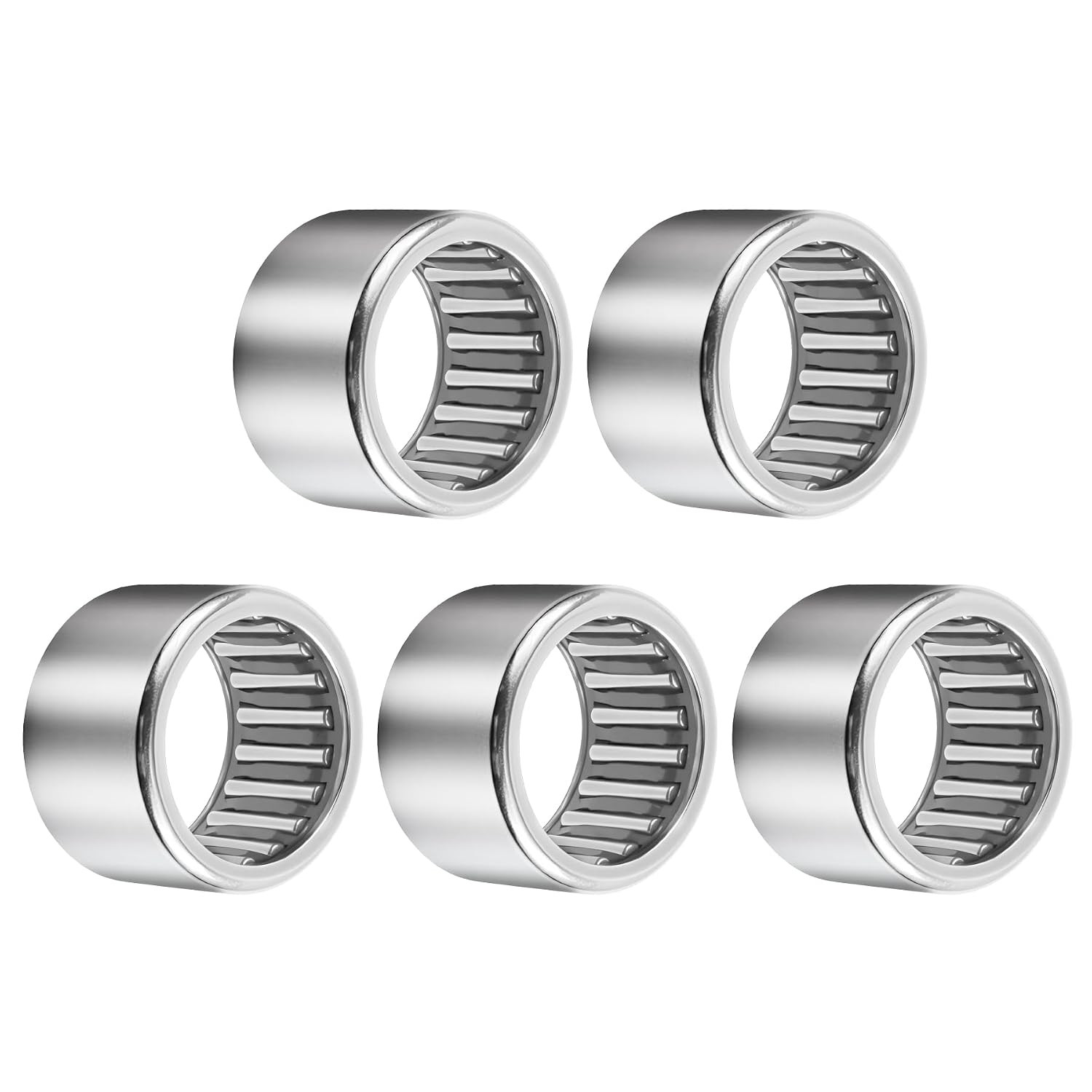 5Pcs SCE108 Needle Roller Bearings 5/8-Inch ID X 13/16-Inch OD X 1/2-Inch Width