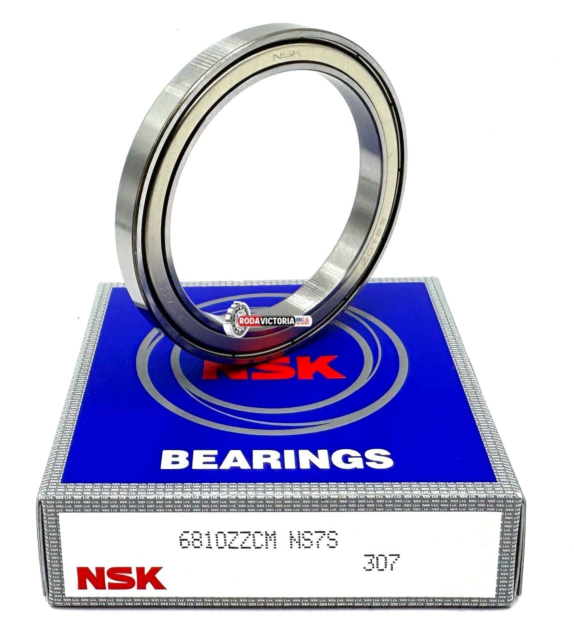 NSK Japan 6810 ZZ CM Deep Groove Ball Bearing, Metal Shielded 61810 50x65x7 mm