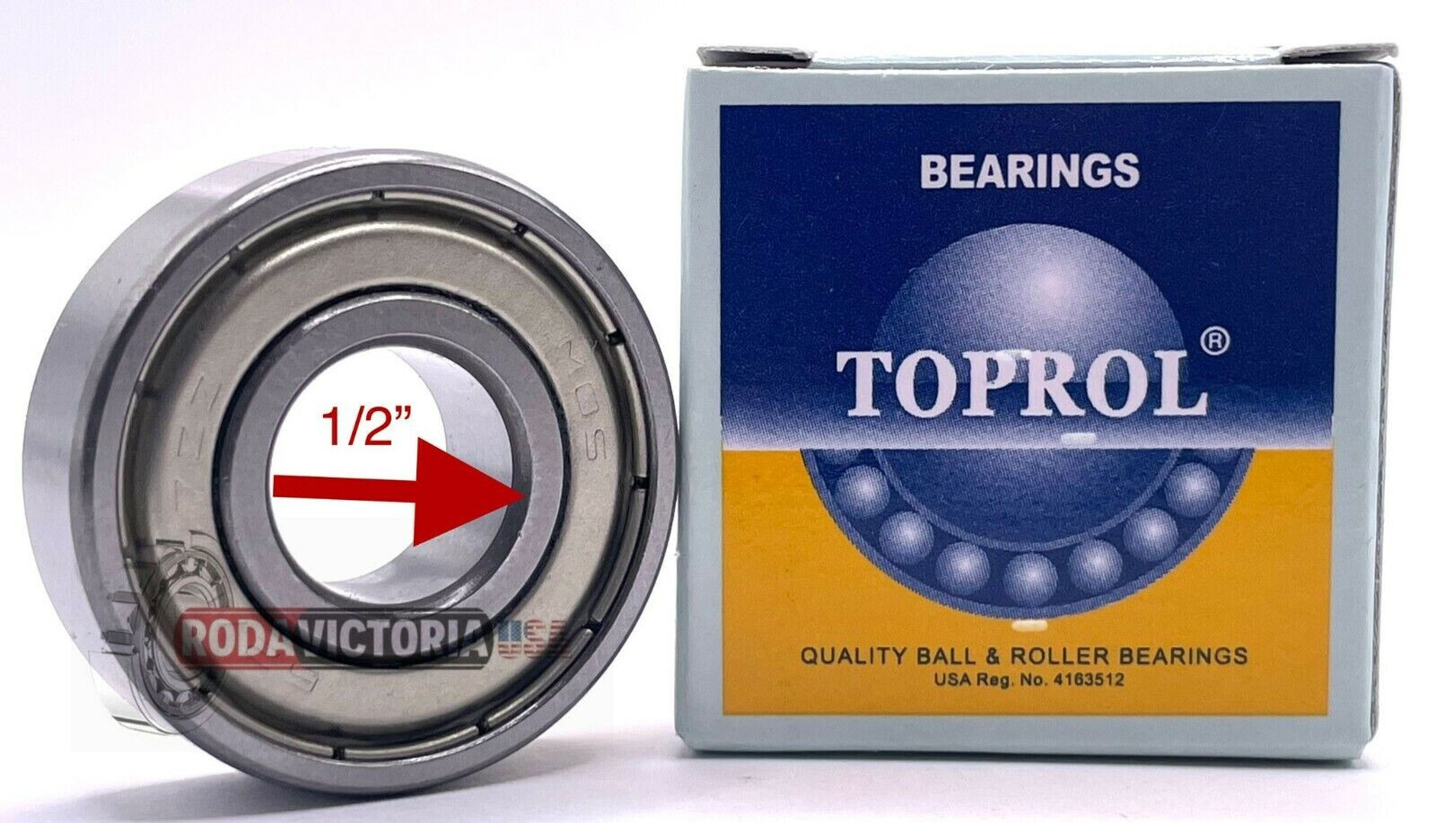 6201-8-ZZ Sealed Bearing 1/2″ Inch x 32mm x 10mm Ball Bearings 6201-1/2 465898