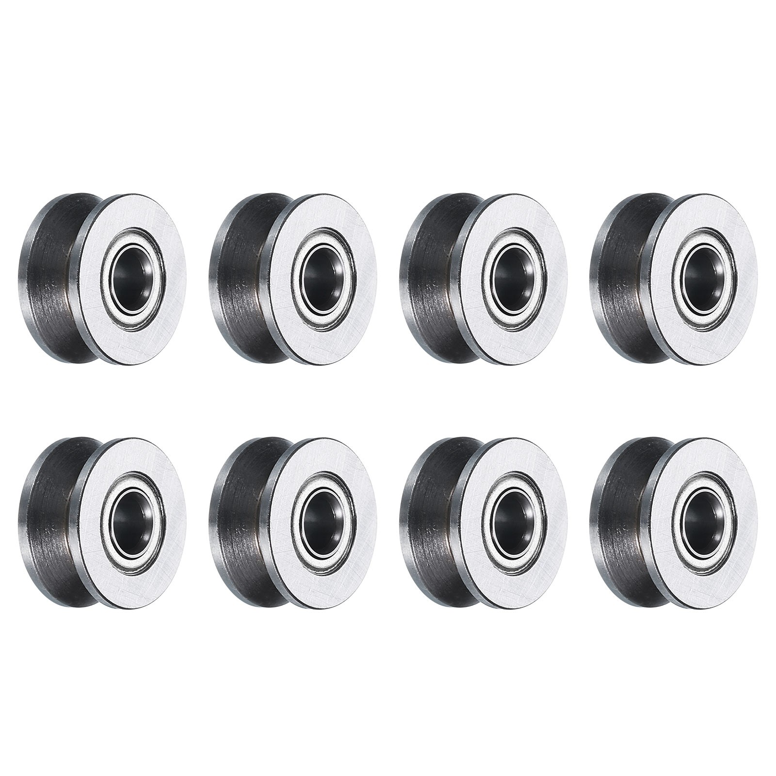 8pack V624ZZ V Groove Guide Pulley Bearing 4x13x6mm Rail Ball Bearings Wheel