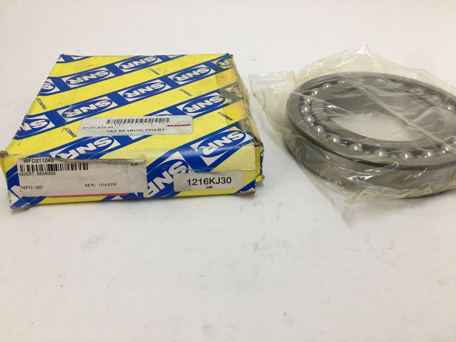 SNR 1216KJ30 Self Aligning Bearing 80x140x26 mm 1216K-C3 1216 K C3 France