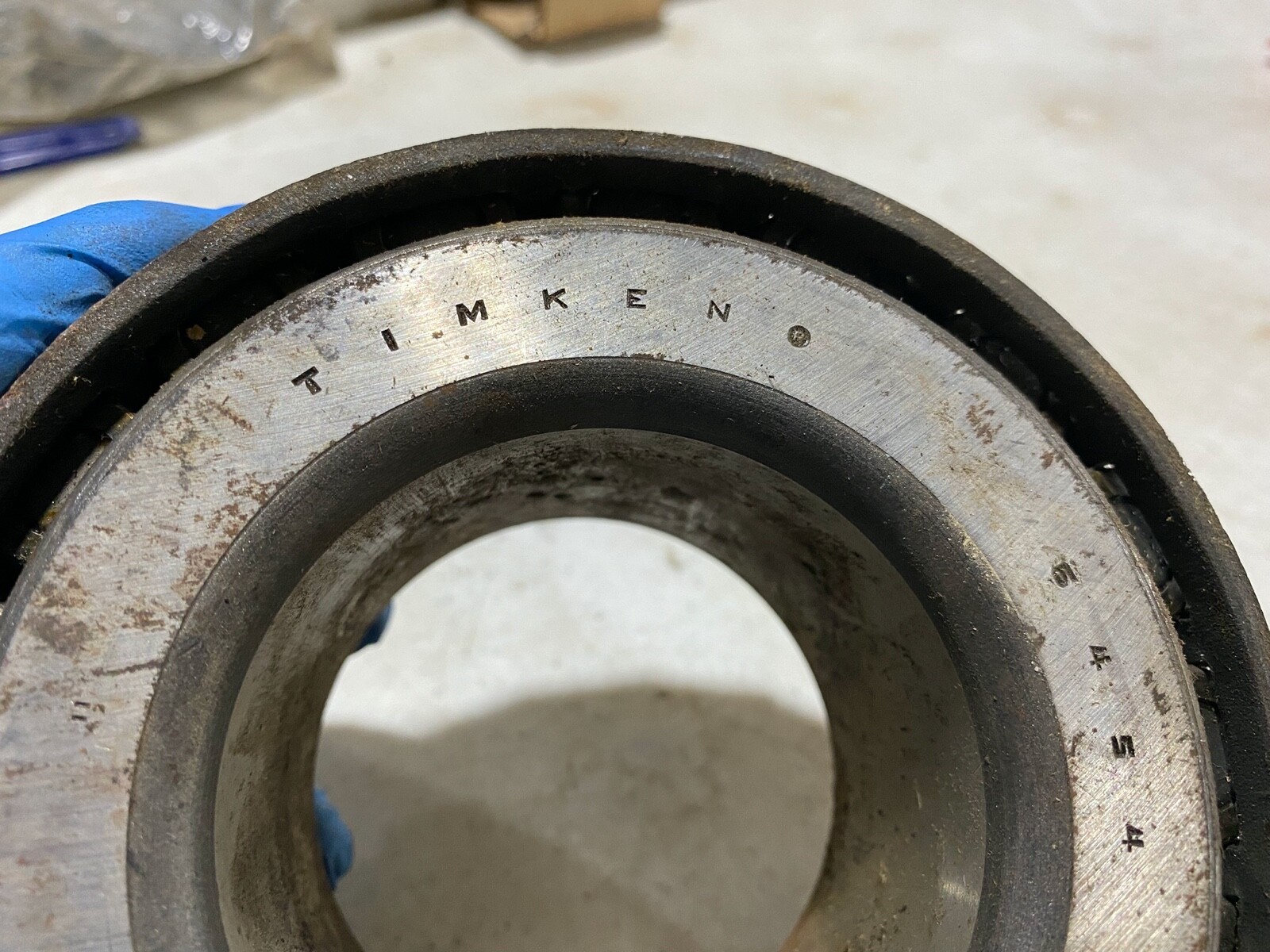 One (1) Timken 6454 Tapered Roller Bearing Cone, used? no box