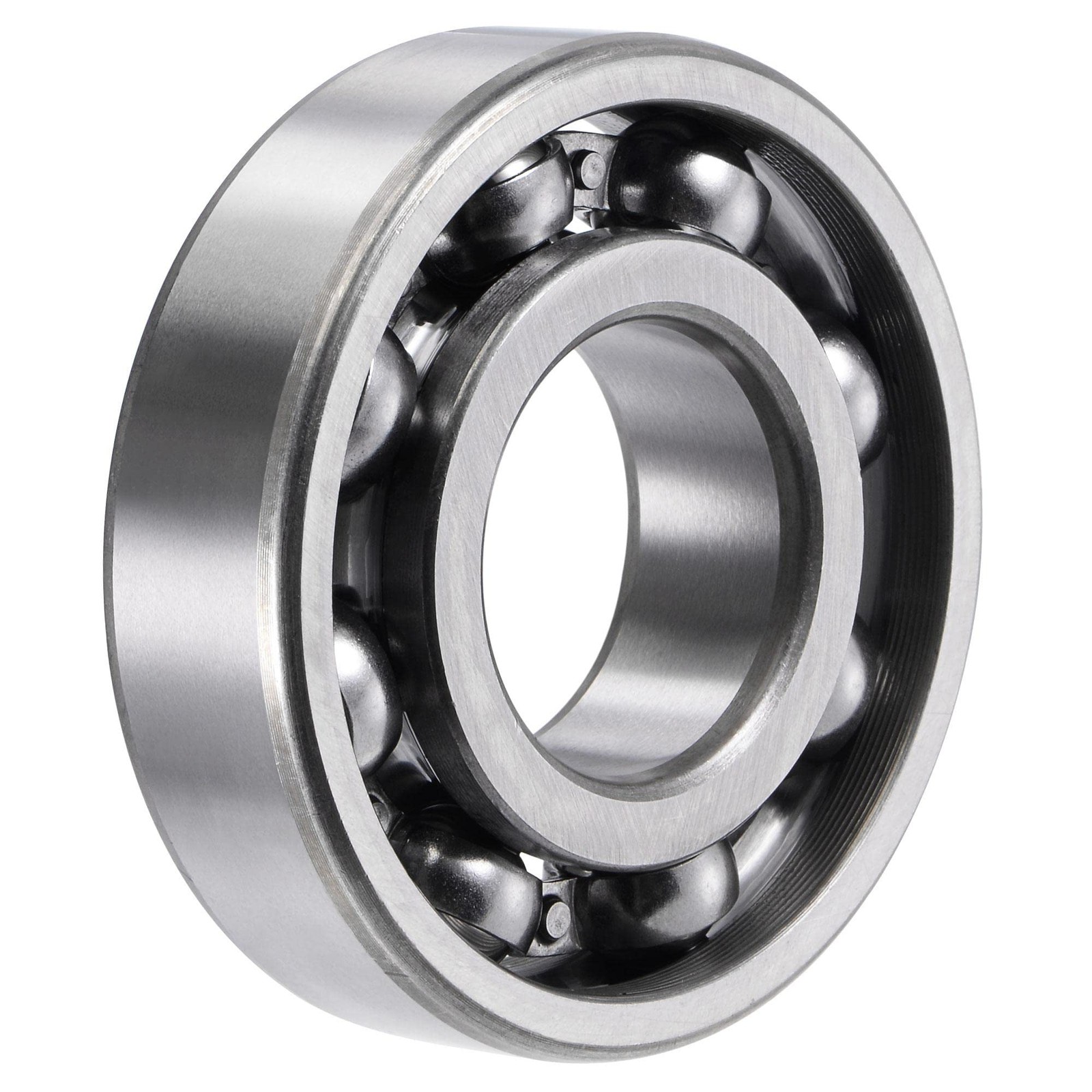 Silver Tone 6307 Bearing 35x80x21mm Chrome Steel Rolling Balls ABEC1 Quality