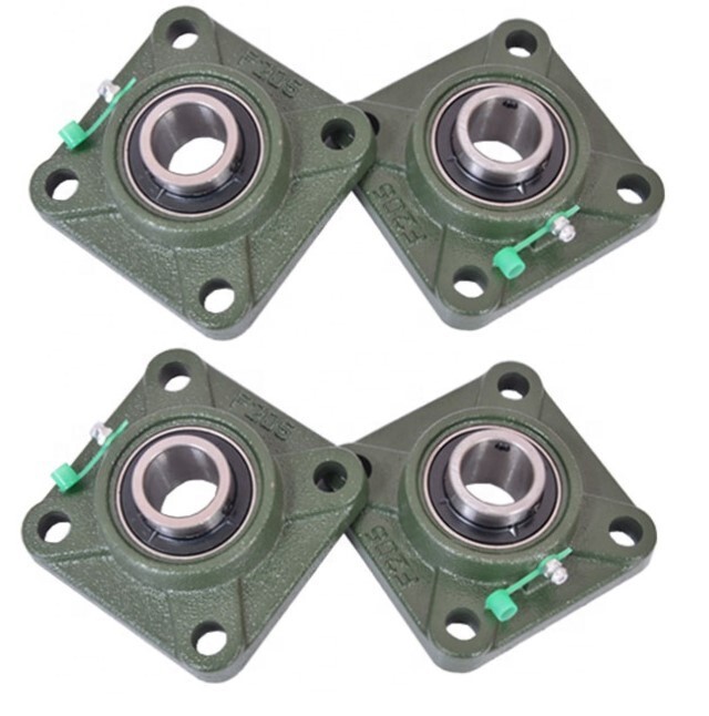 4-Pack,3/4″ Bore UCF204-12 Premium 4-Bolt Flange Mounted bearing, Set Screw
