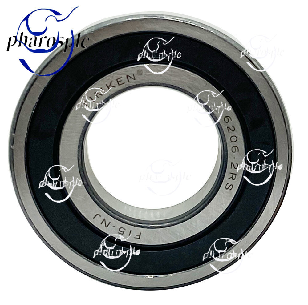 (2PACK) TIMKEN 6206-2RS 30X62X16MM Double Rubber Seal Bearings USA Brand