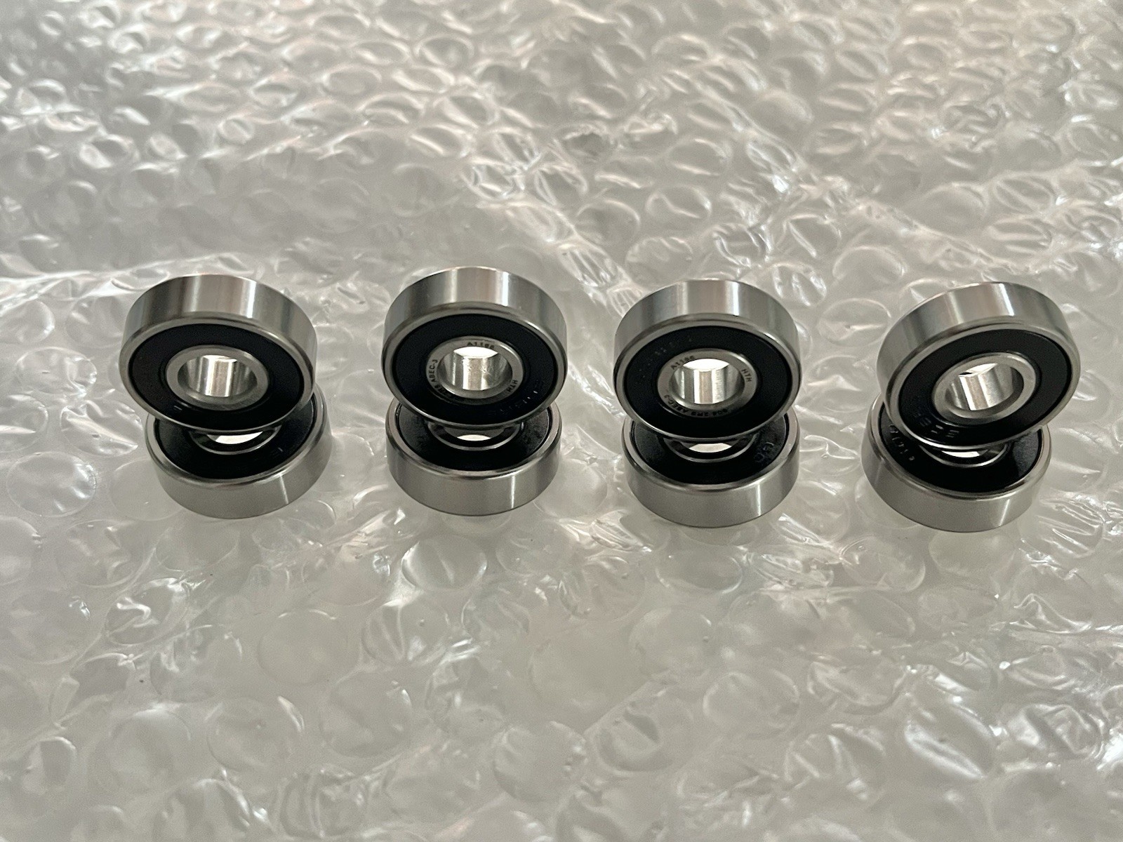 608 2RS Premium Rubber Shield Deep Groove Greased Radial Ball Bearing qty 8