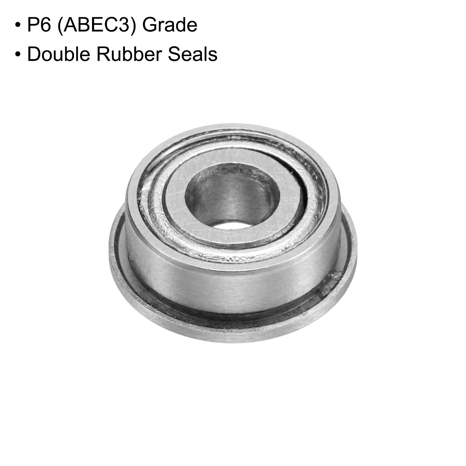 10pcs MF104ZZ Flanged Ball Bearing 4x10x4mm Chrome Steel Shielded, P6 (ABEC 3)
