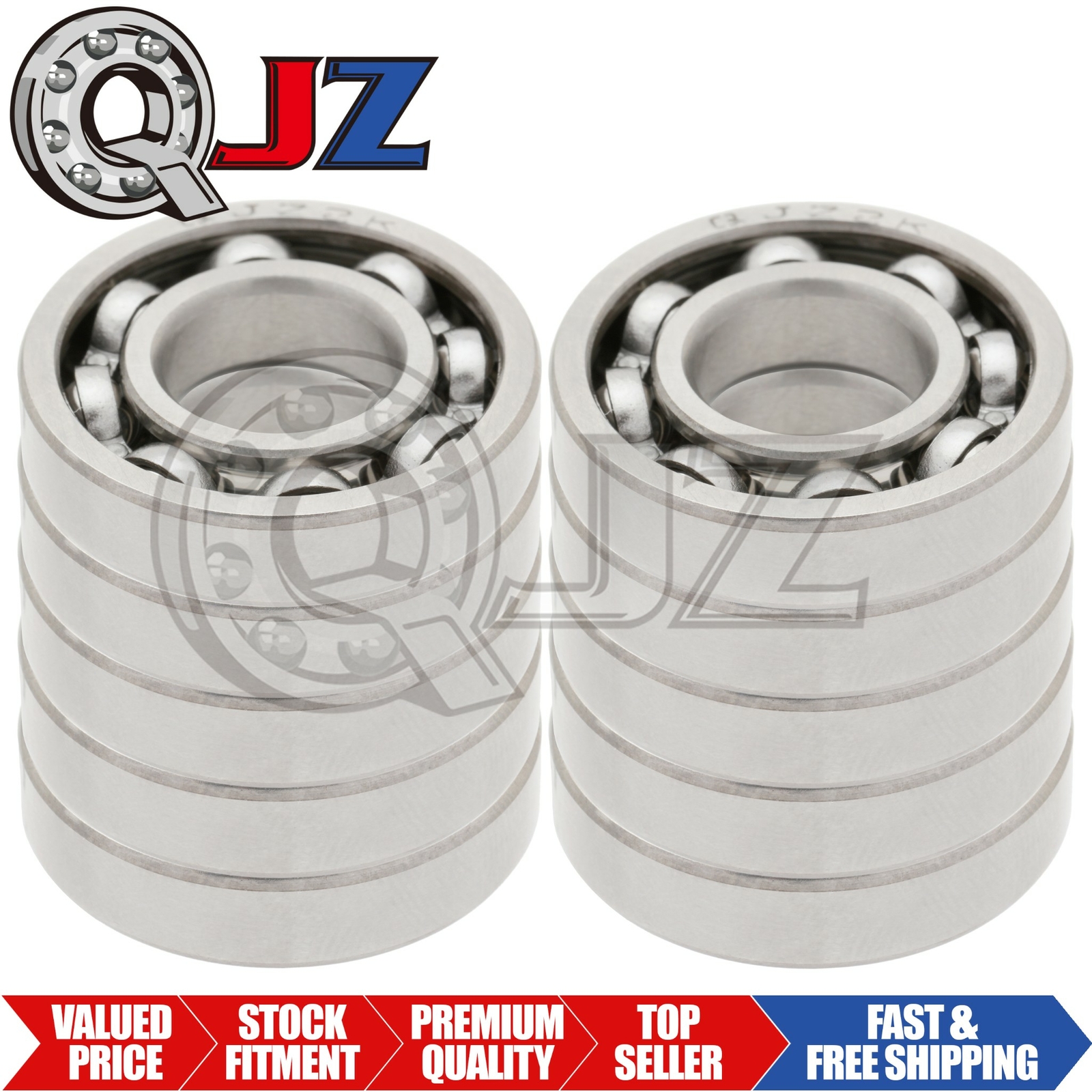 [10-Pack] R14-OPEN Radial Ball Bearing 0.875 in x 1.875 in x 0.50 in (IDxODxW)