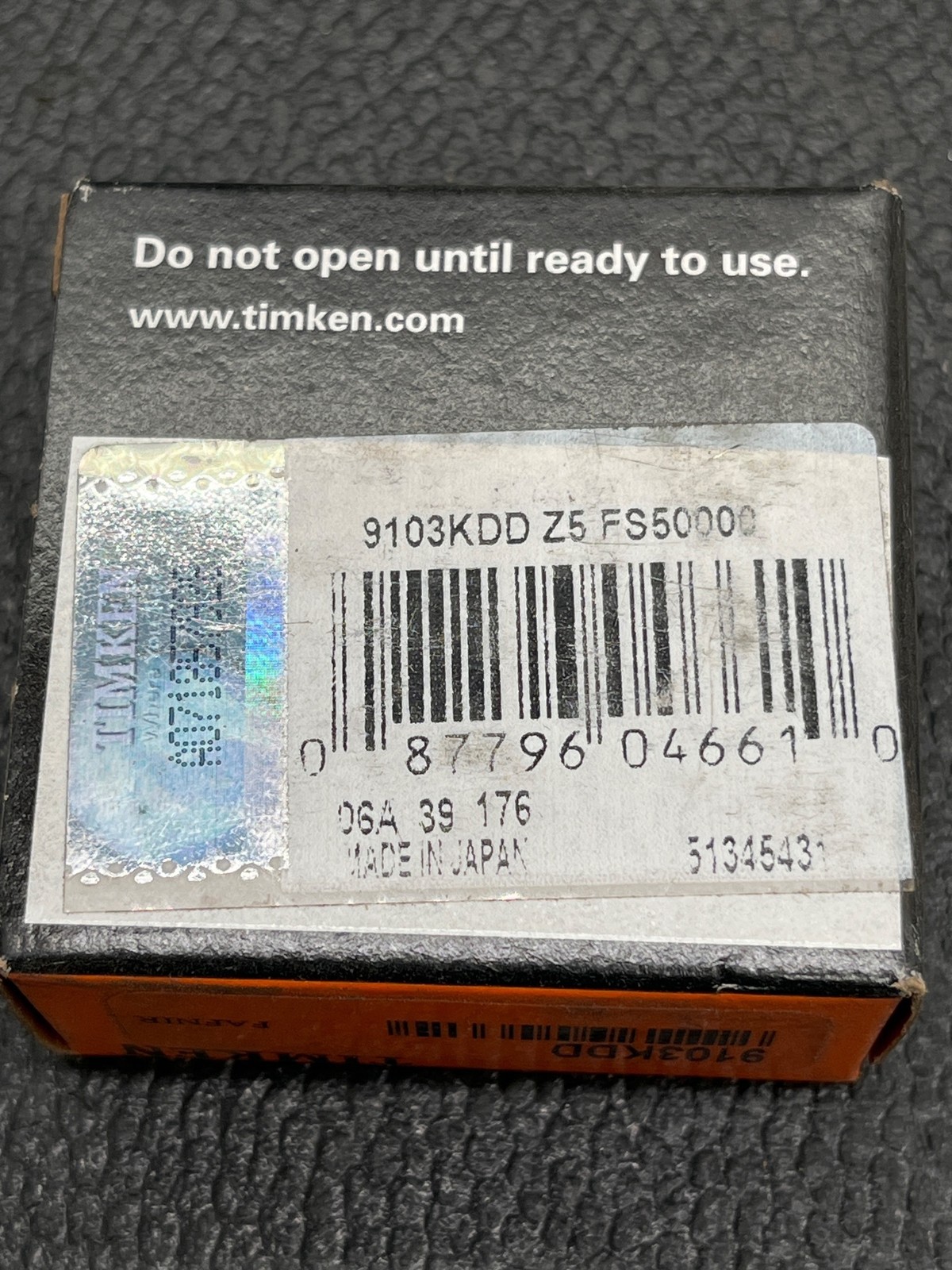 TIMKEN 9103KDD Double Shielded Ball Bearing NEW
