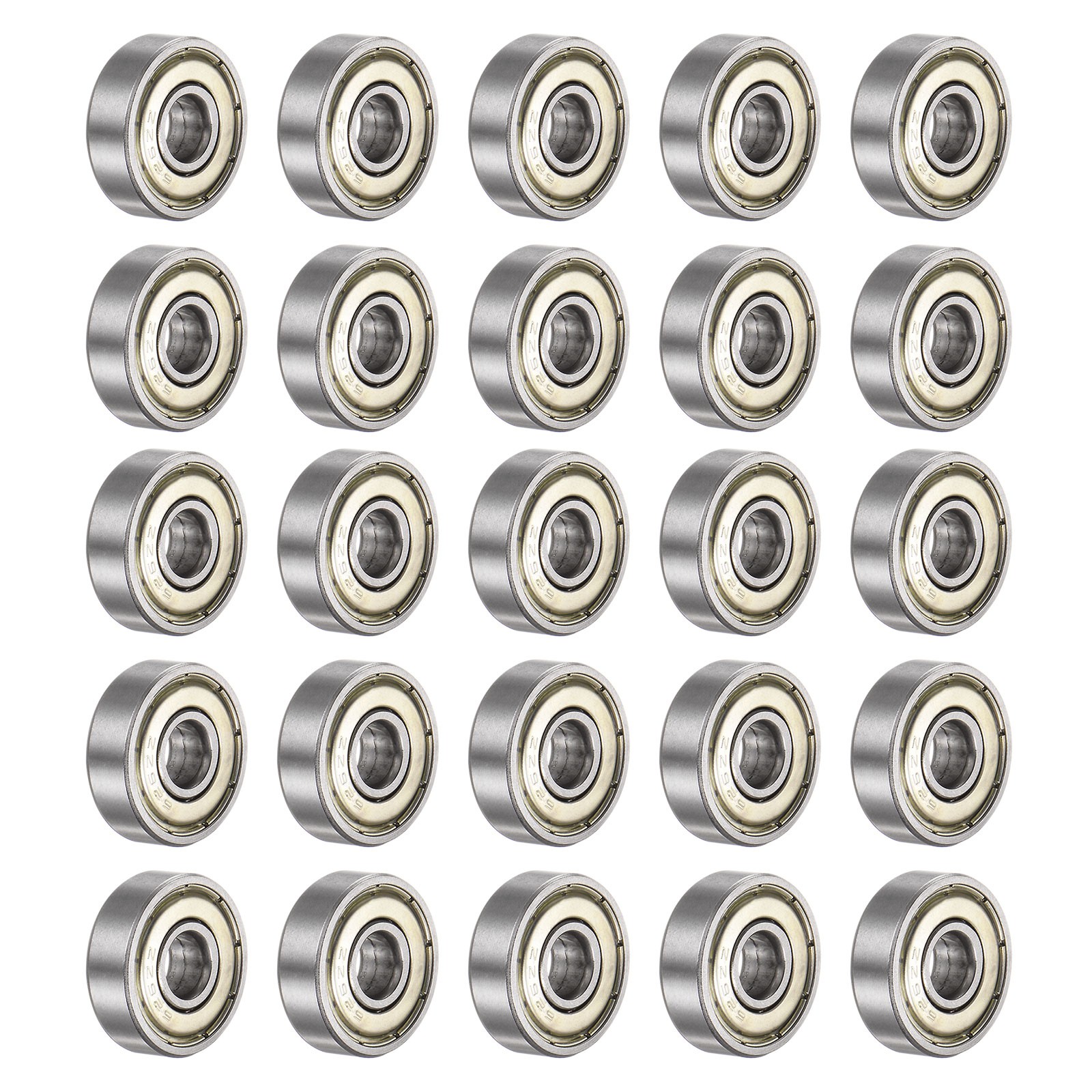 25pcs 626ZZ Ball Bearings 6x19x6mm Carbon Steel Double Shielded ABEC3