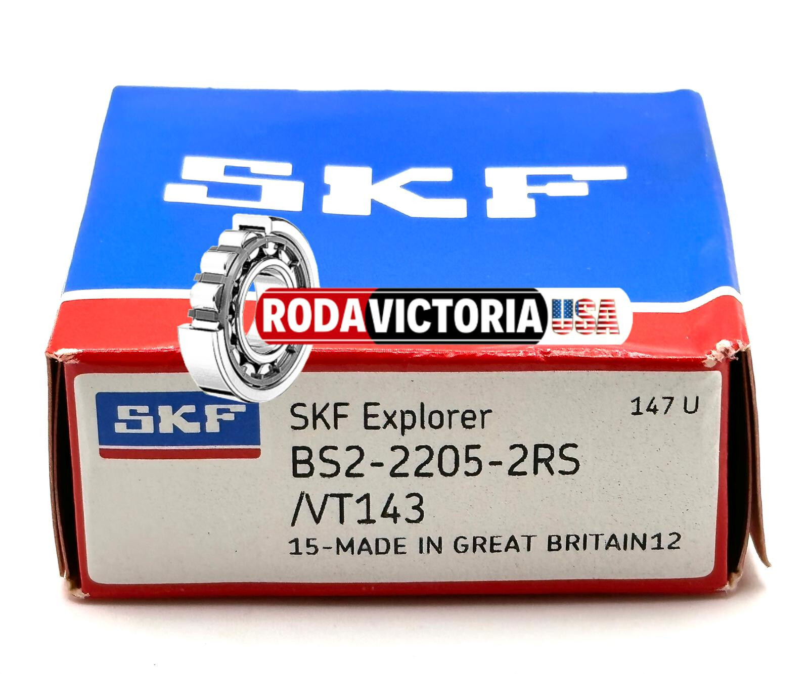 SKF BS2-2205-2RS/VT143 Sealed Spherical Roller Bearing 25x52x23 (mm)