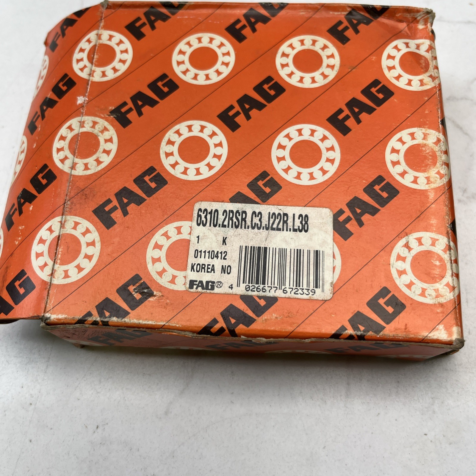 FAG 6310.2RSR.C3.J22R.L38 Bearing