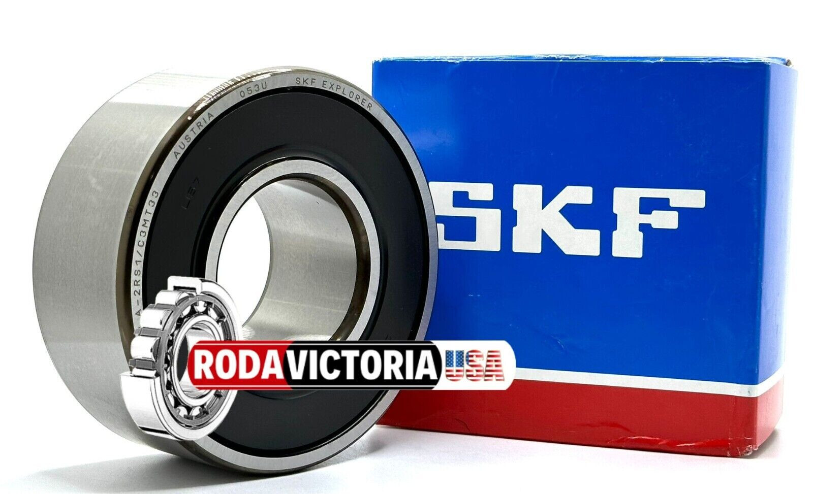SKF 3309 A 2RS1/C3 MT33 ANGULAR CONTACT BEARING RUBBER SEALED 45x100x39.7mm 5309